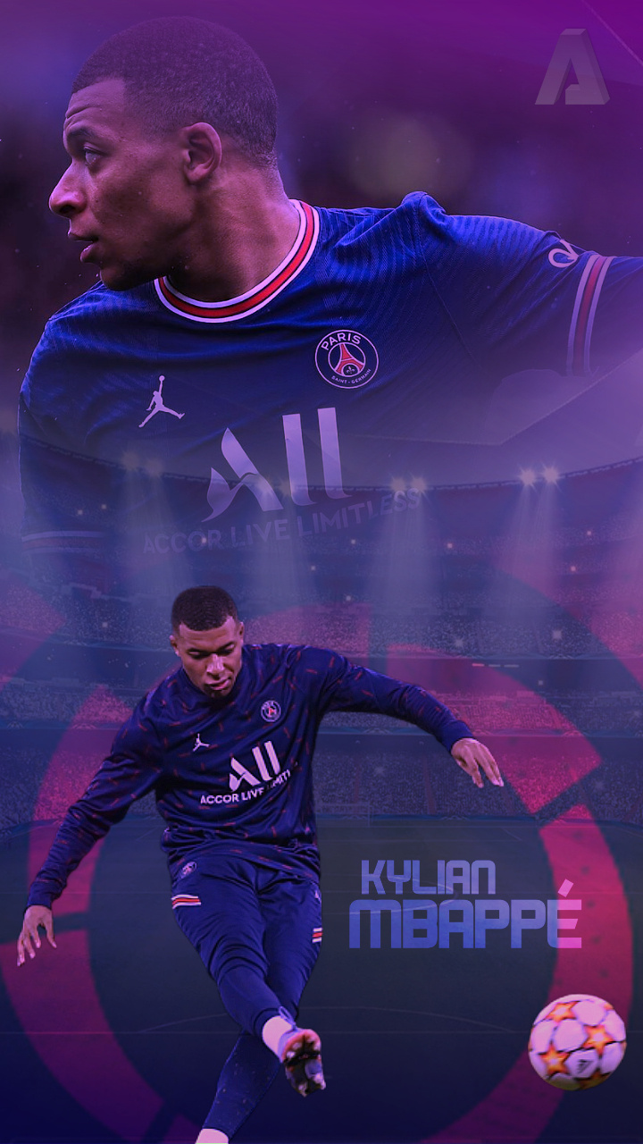 Kylian Mbappé Phone Wallpaper