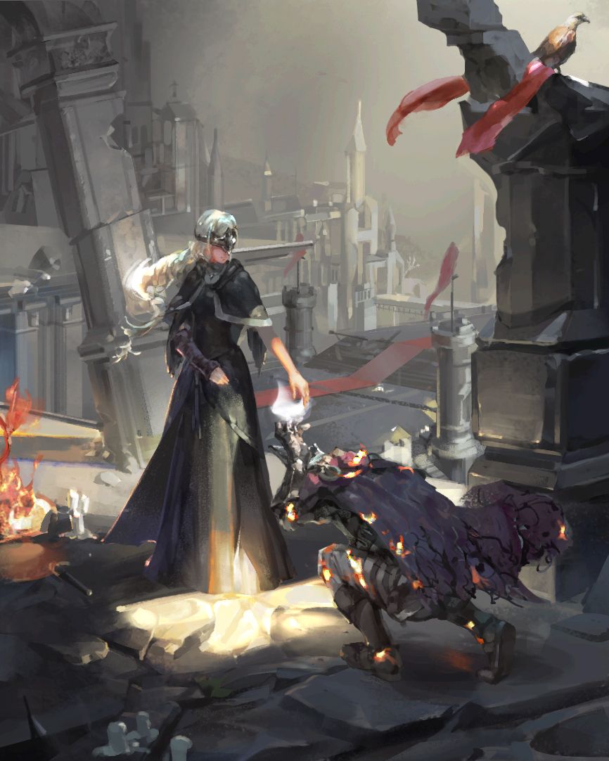 Gamiing Art: “ Ashen One, May The Flame