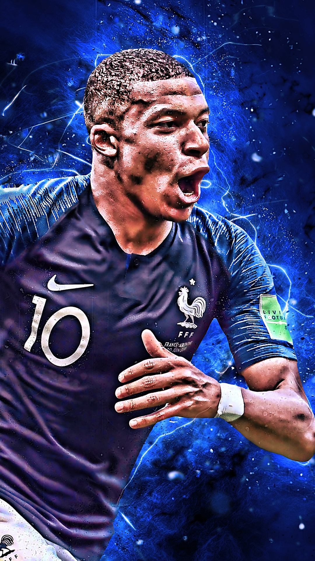 Kylian Mbappé Phone Wallpaper