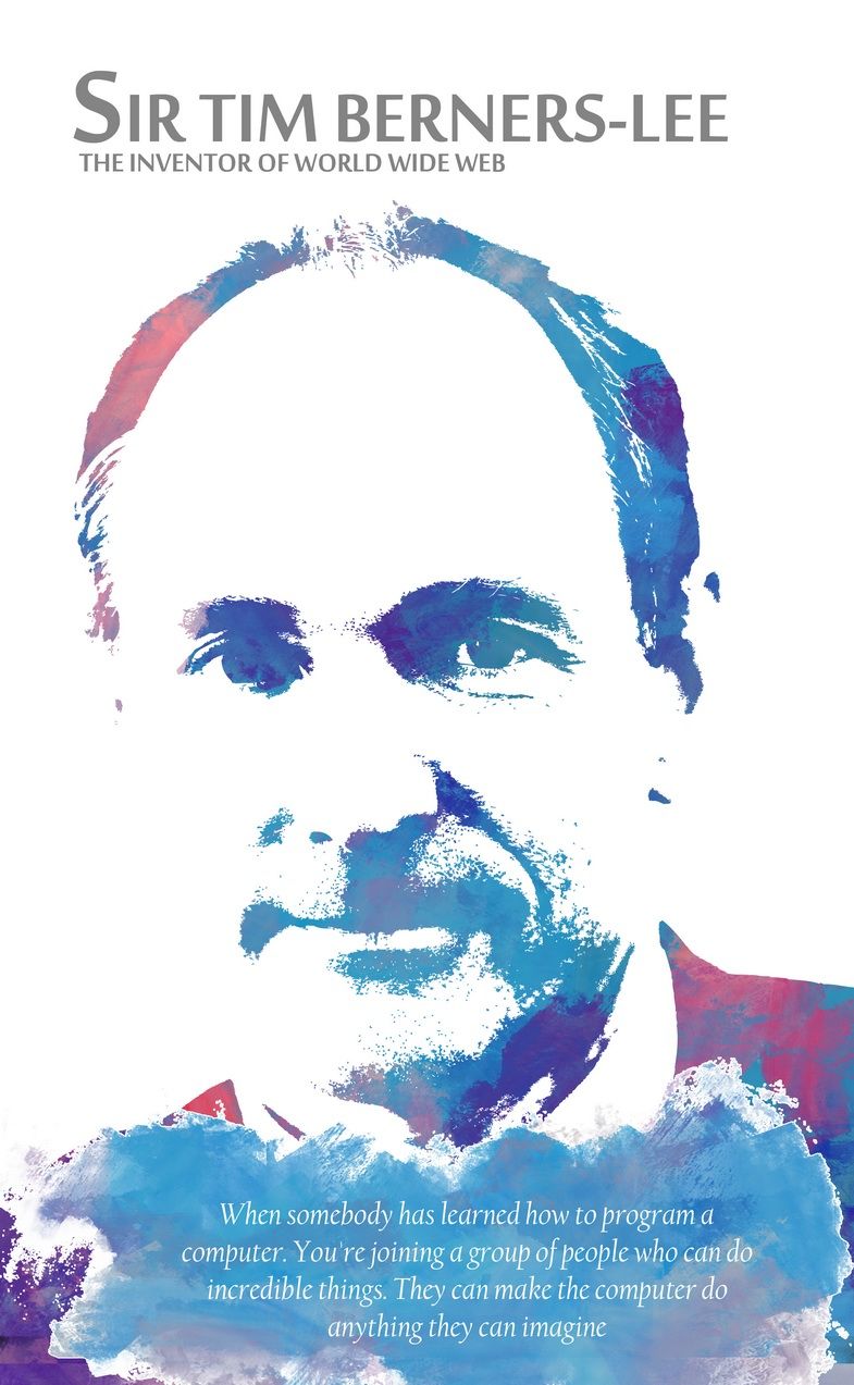 Sir Tim Berners Lee Poster Design