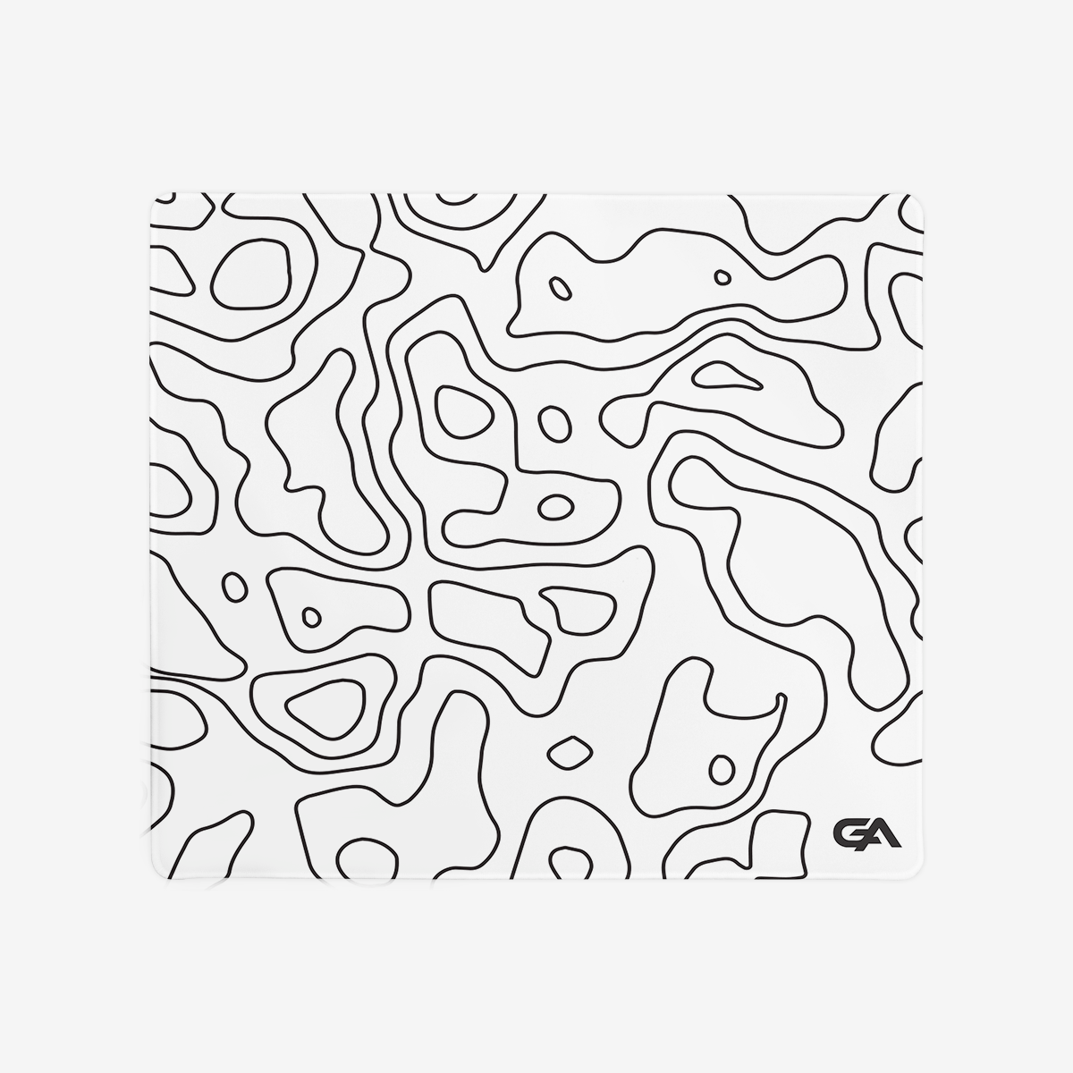 White Topo Mousepad