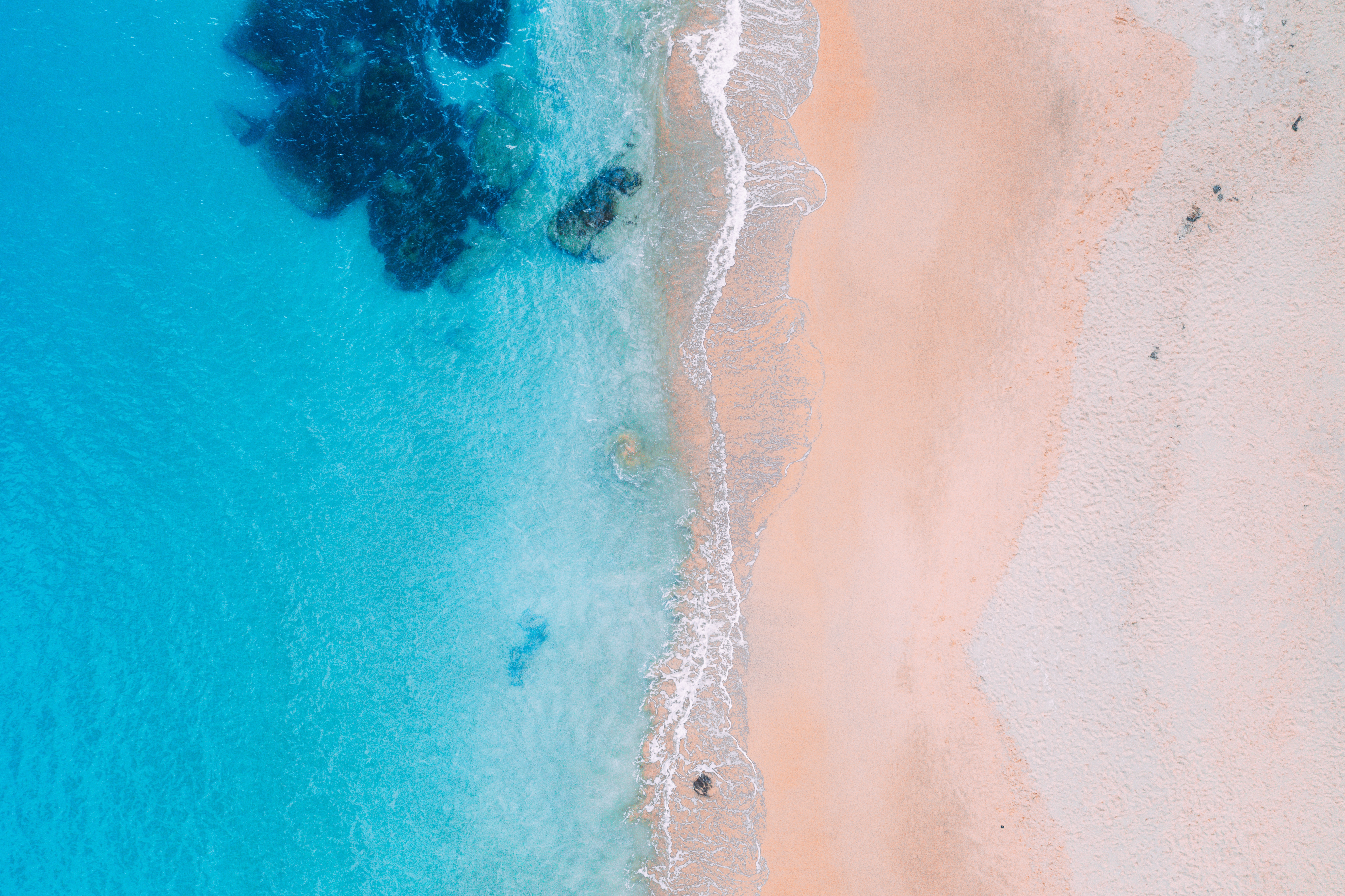 4k Drone View Beach Wallpaper
