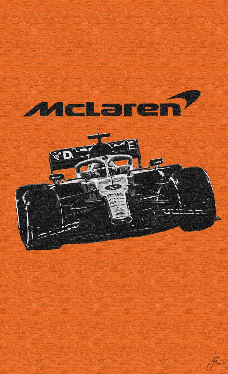 McLaren F1 2021. F1 poster