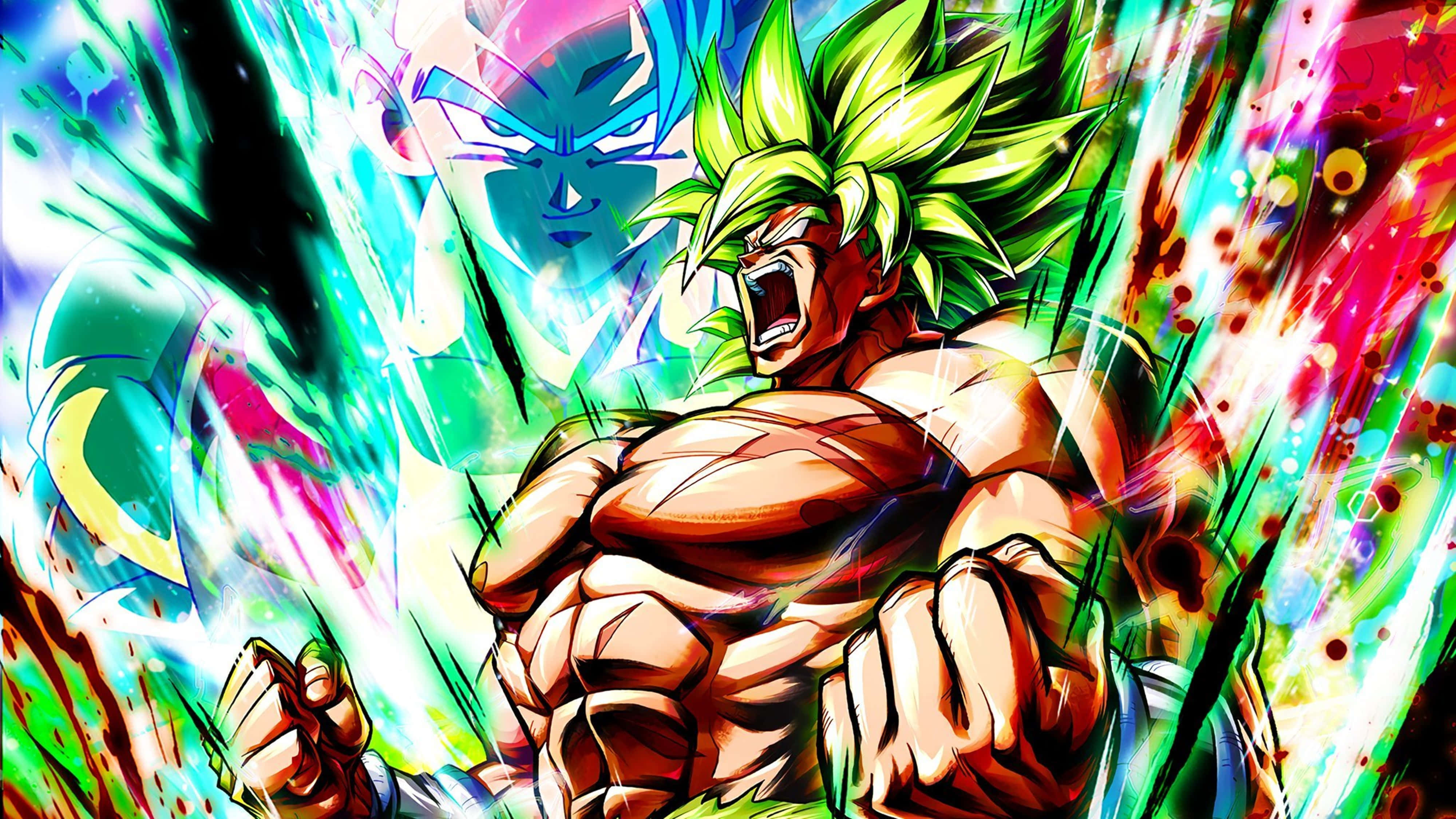 Download An epic scene featuring Broly
