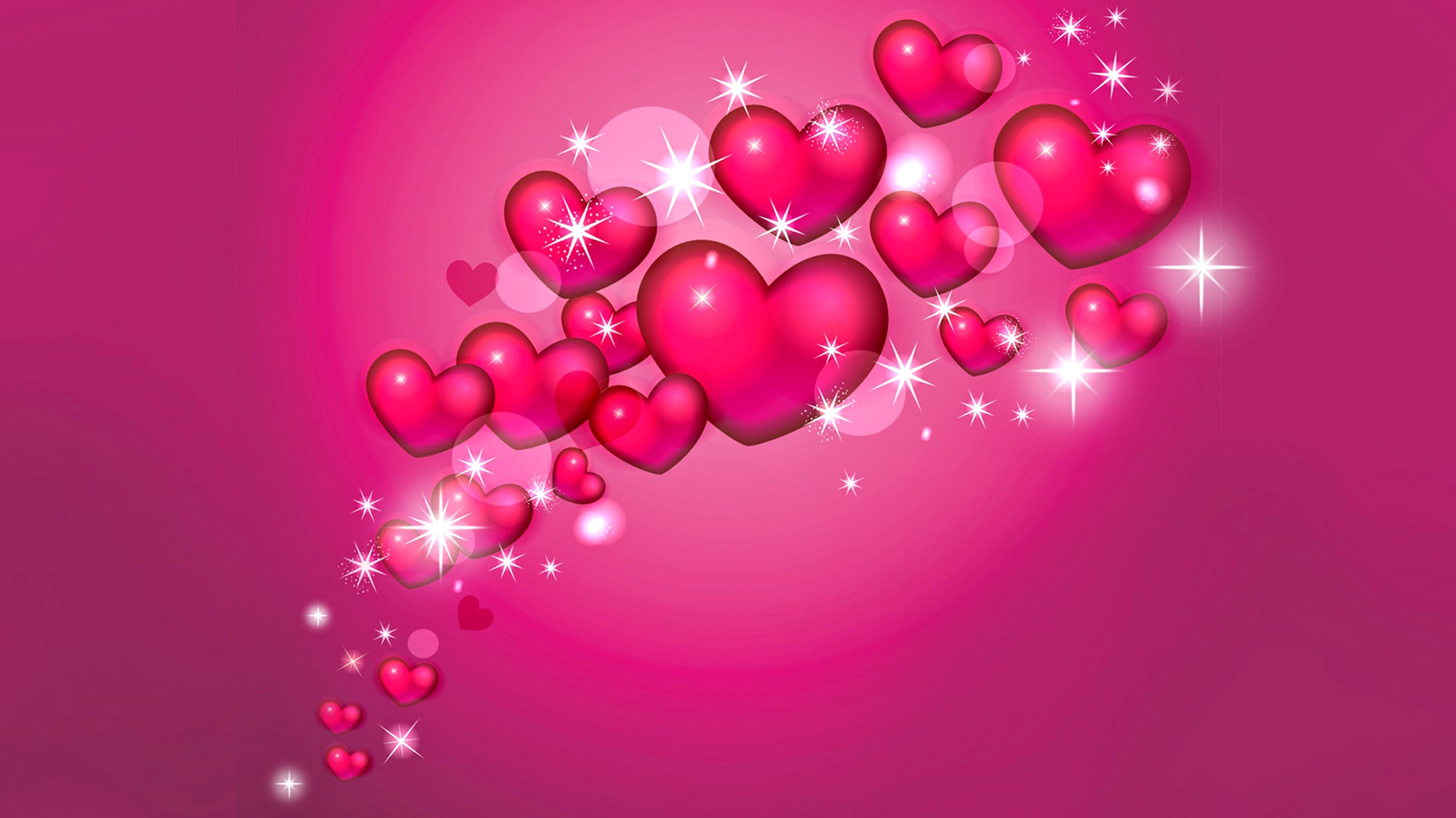 HD desktop wallpaper: Pink, Heart