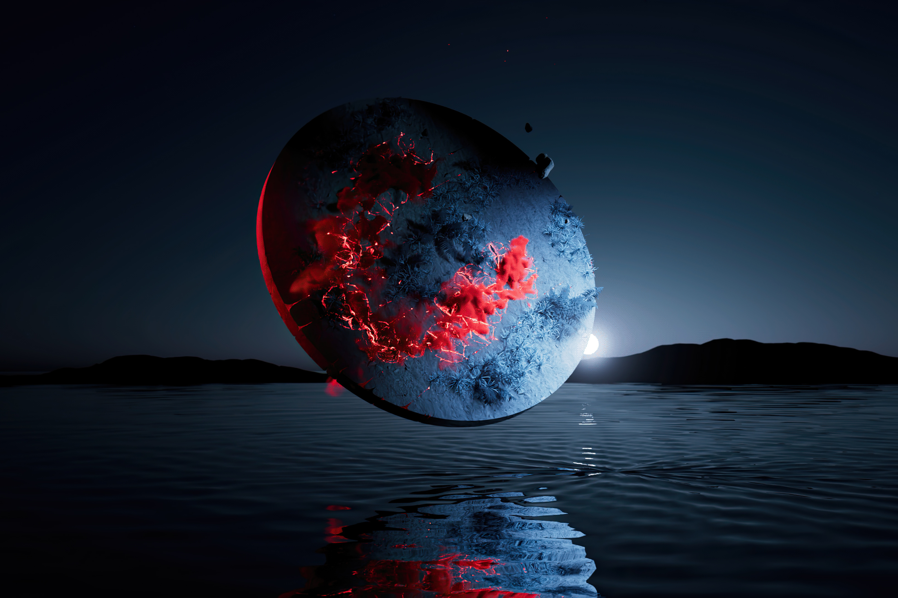 Moody And Dark Landscape 4k