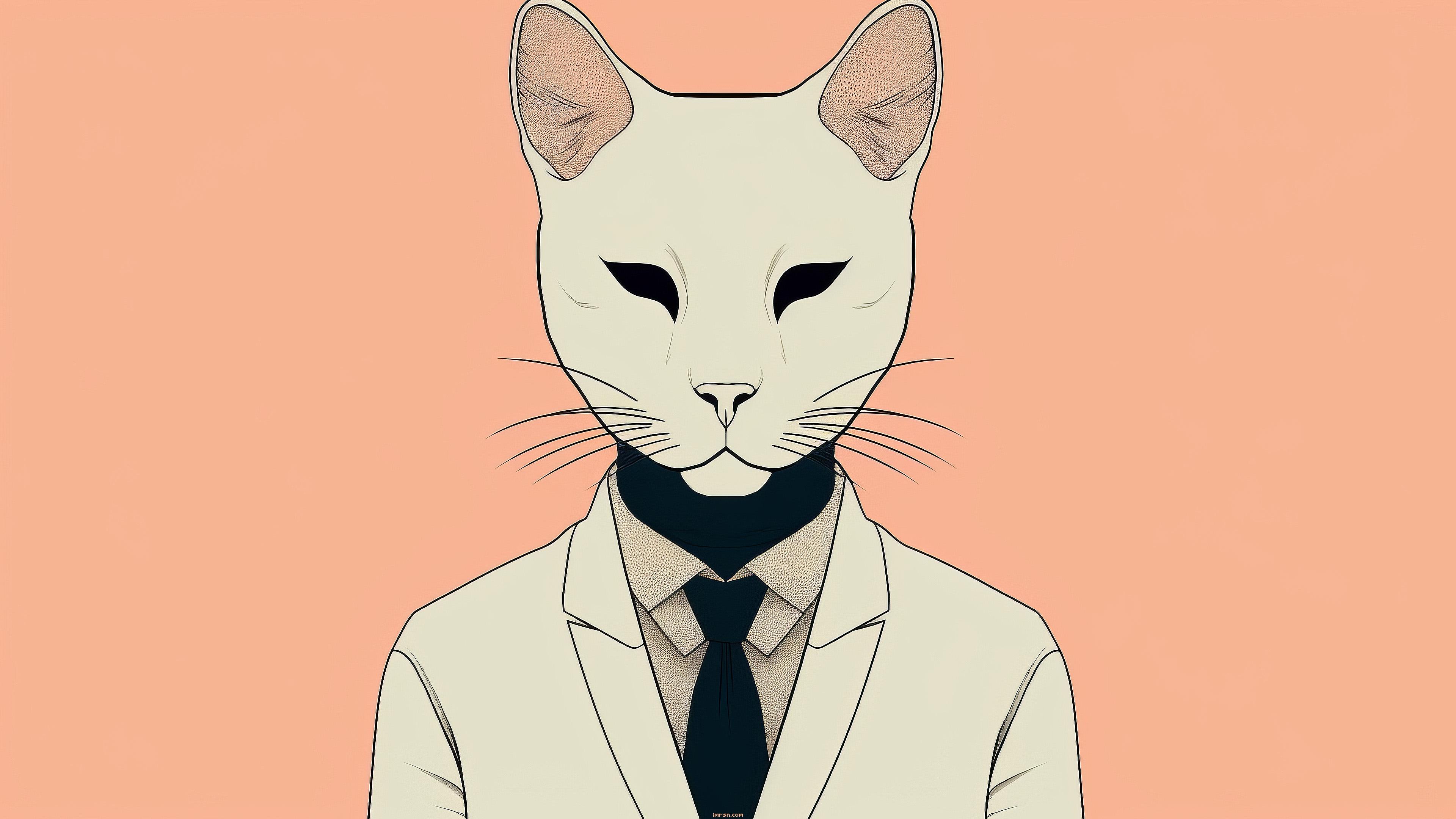 Cat Person 4K (3840x2160) by a.i., r