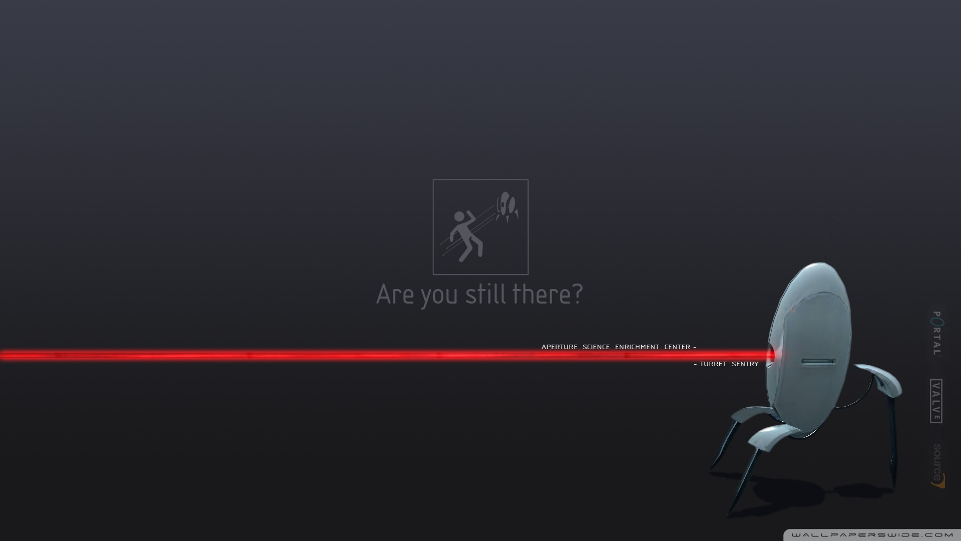 Portal 2 Turret 4K UHD Wallpaper for UltraHD Desktop and TV, Smartphone and Tablet Devices