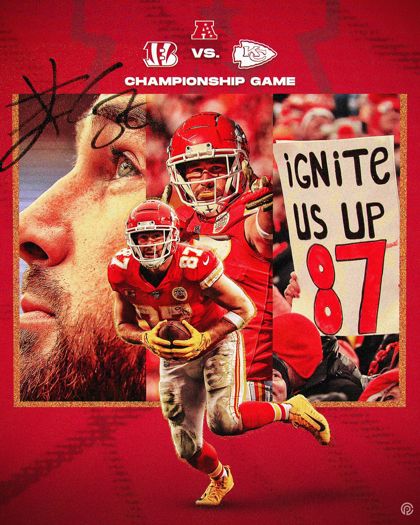 Travis Kelce Cool Graphic Wallpaper