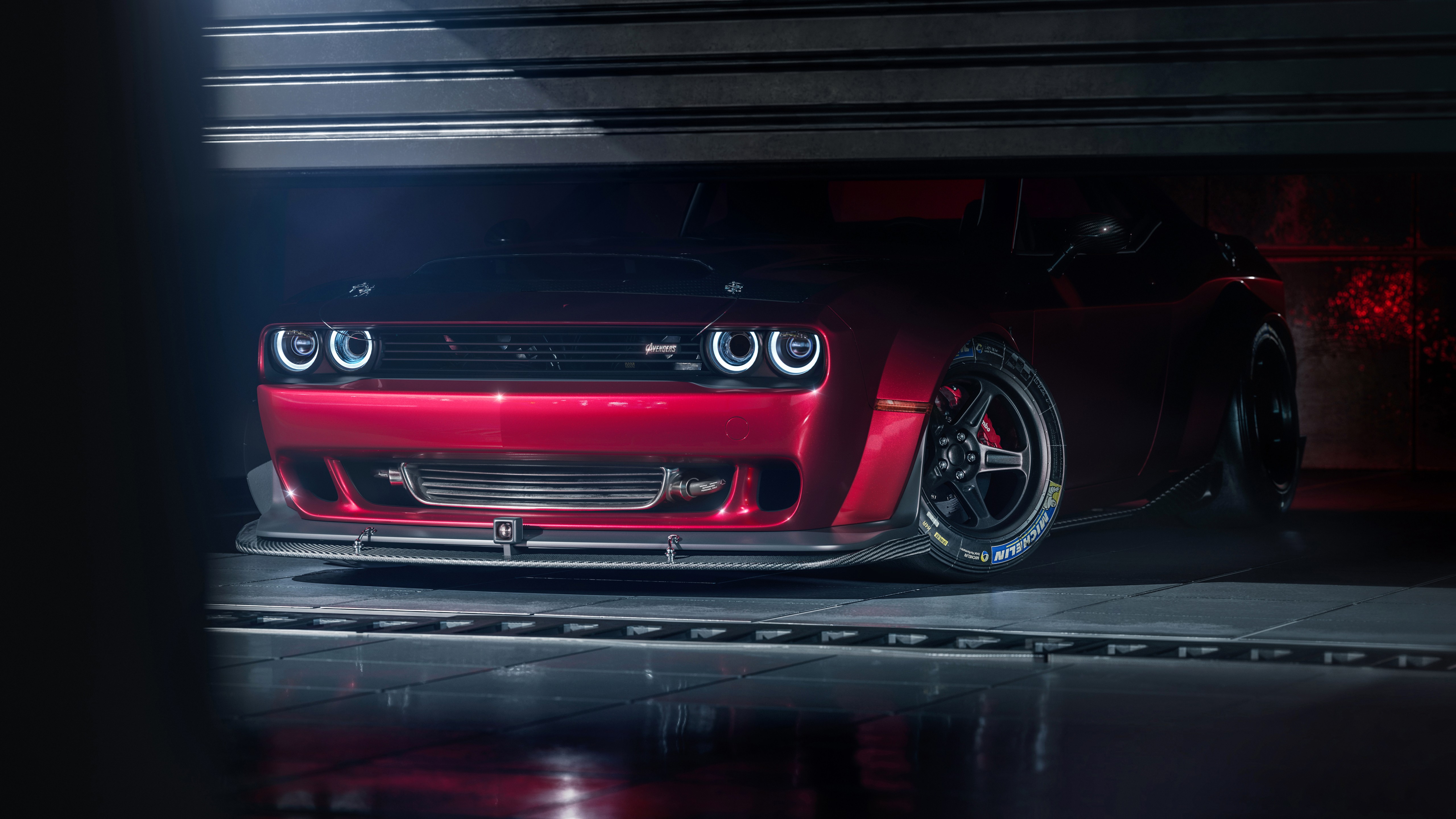 Dodge Challenger SRT Demon 8K Wallpaper