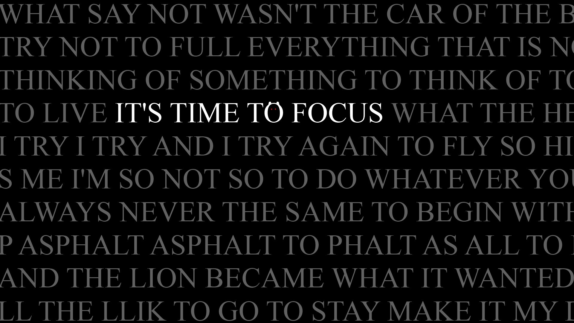 Focus HD Wallpaperx1080