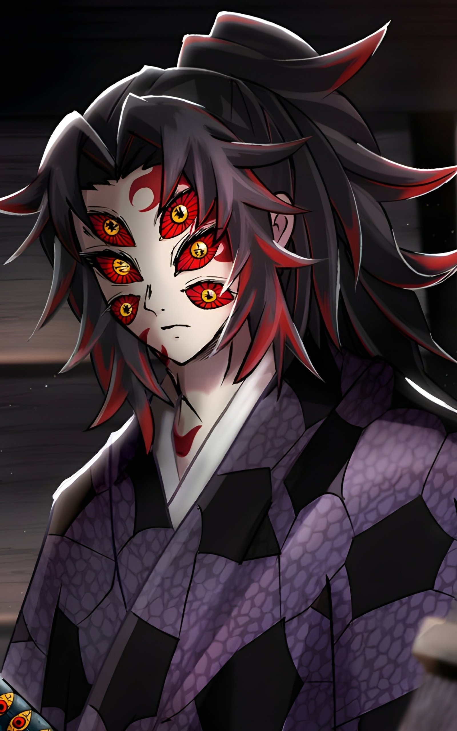 Kokushibo (Demon Slayer) iPhone Wallpaper