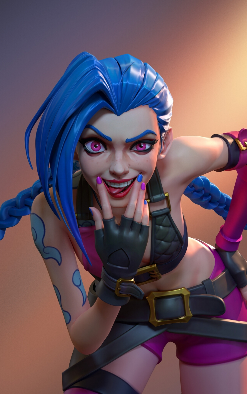 Download wallpaper 840x1336 jinx