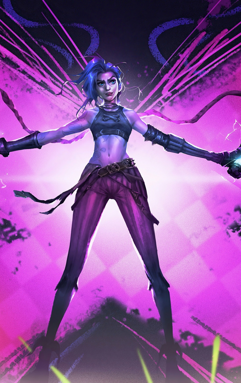 wallpaper 840x1336 jinx, league