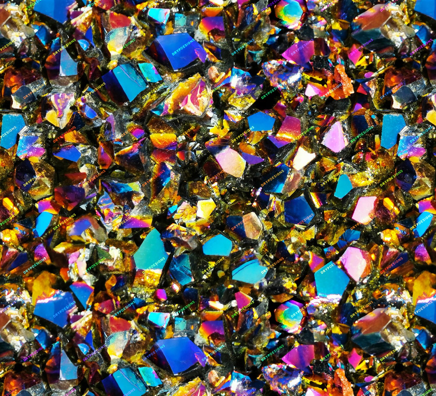 Rainbow Crystal Gemstone Seamless