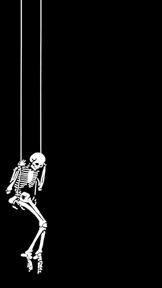 Esqueleto columpio. Skull wallpaper