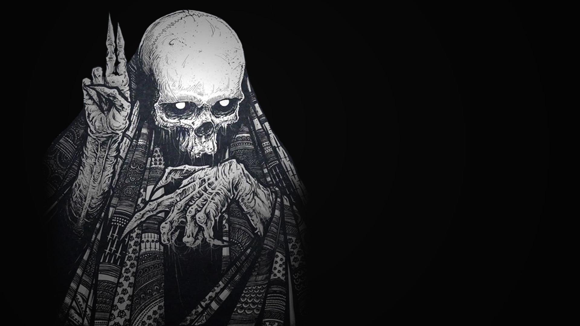Download Creepy Dark Skull HD Wallpaper