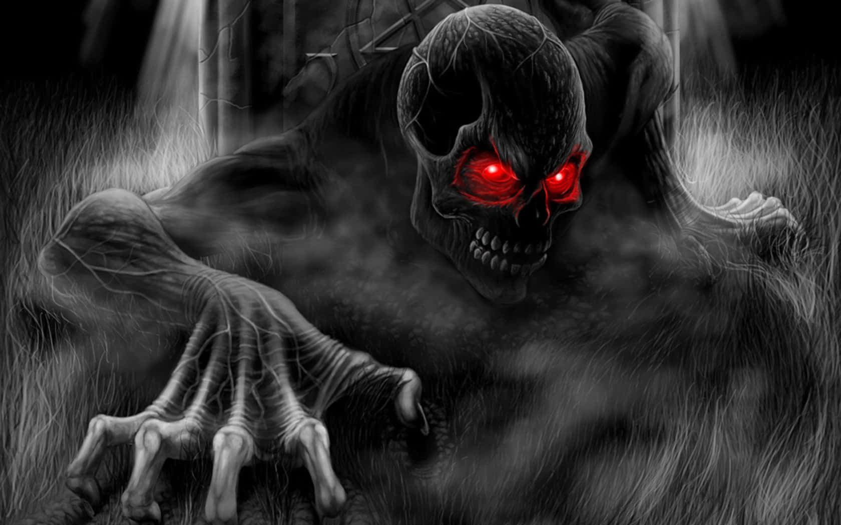 Black Skeleton Wallpaper