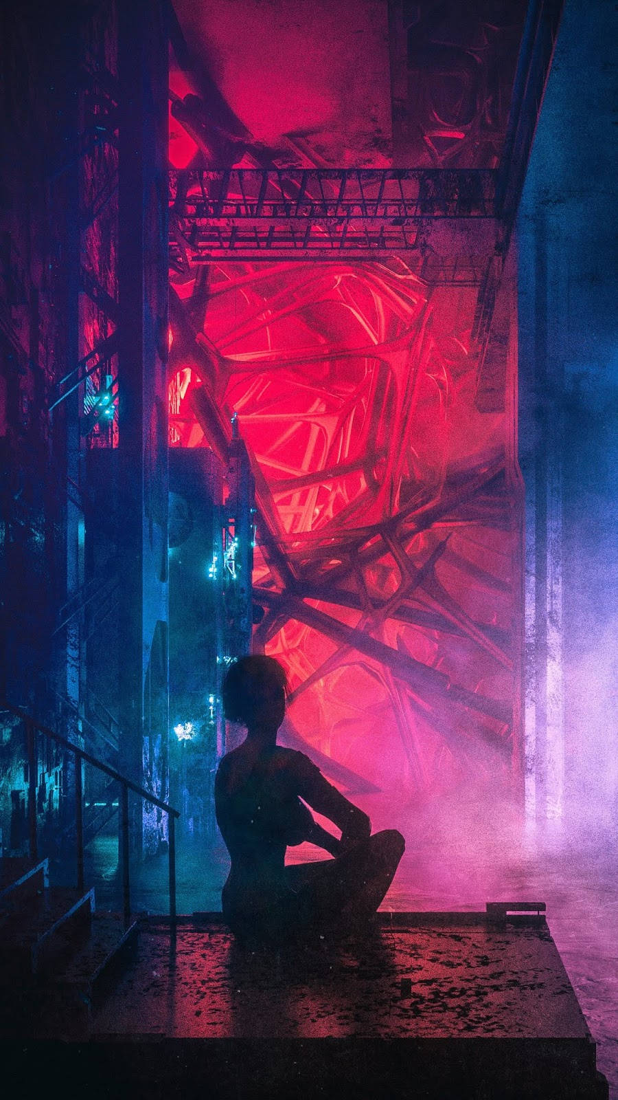 Free Cyberpunk iPhone HD Wallpaper