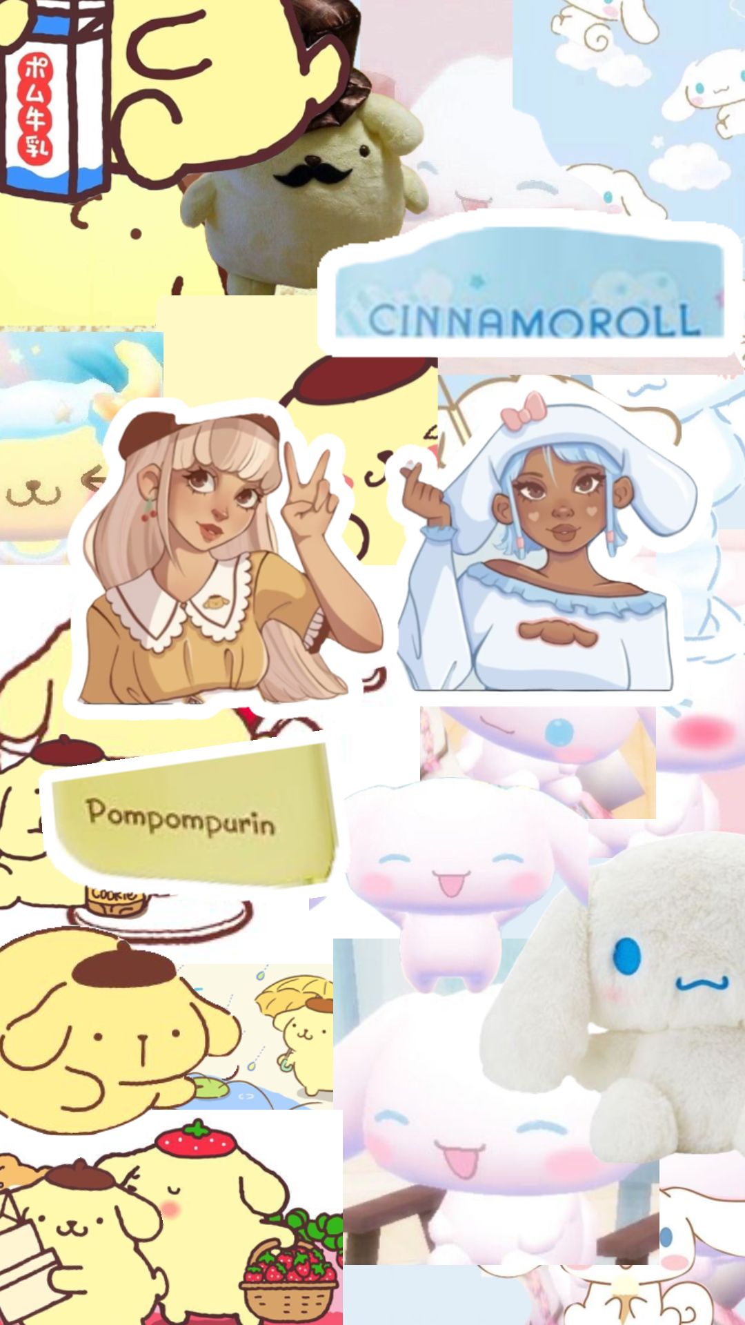 cinnamoroll #pompompurin