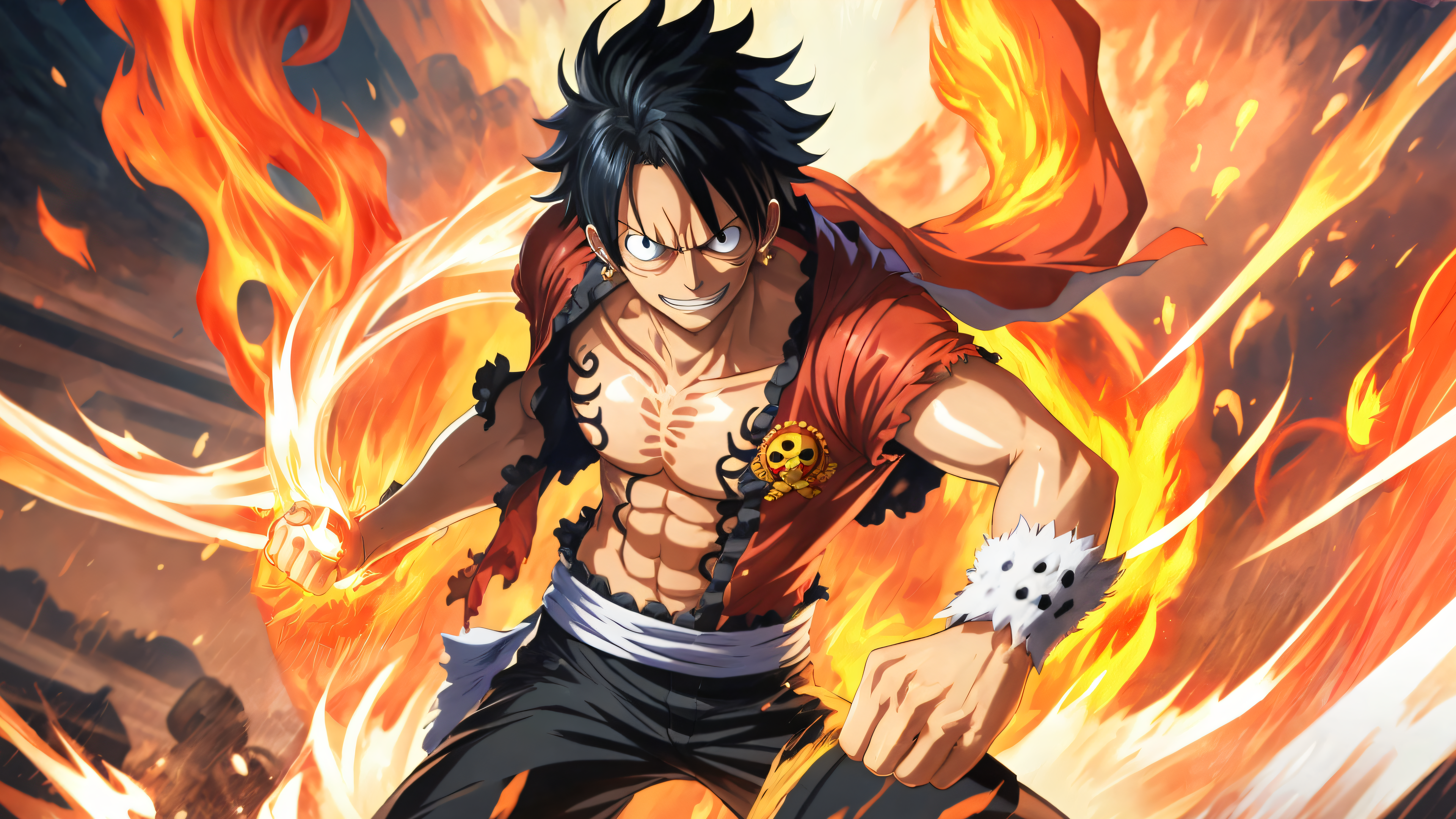 Fire Fist Luffy, Alternate Timeline