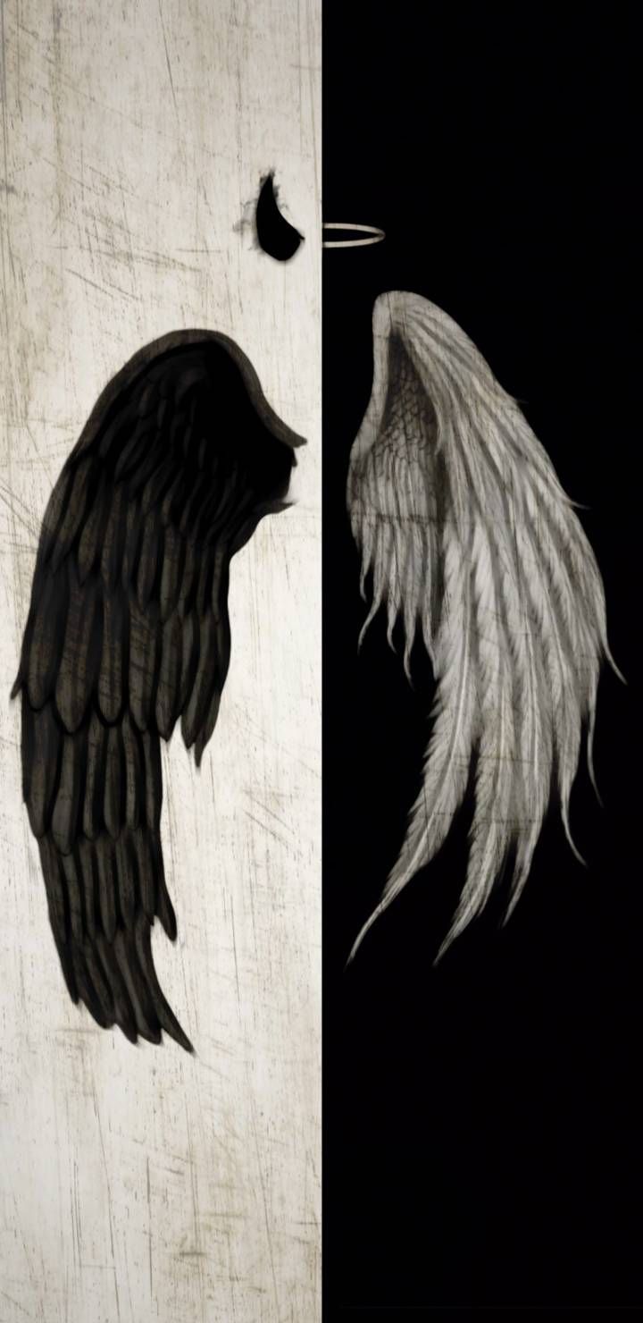 Dark angel wallpaper, Black wallpaper
