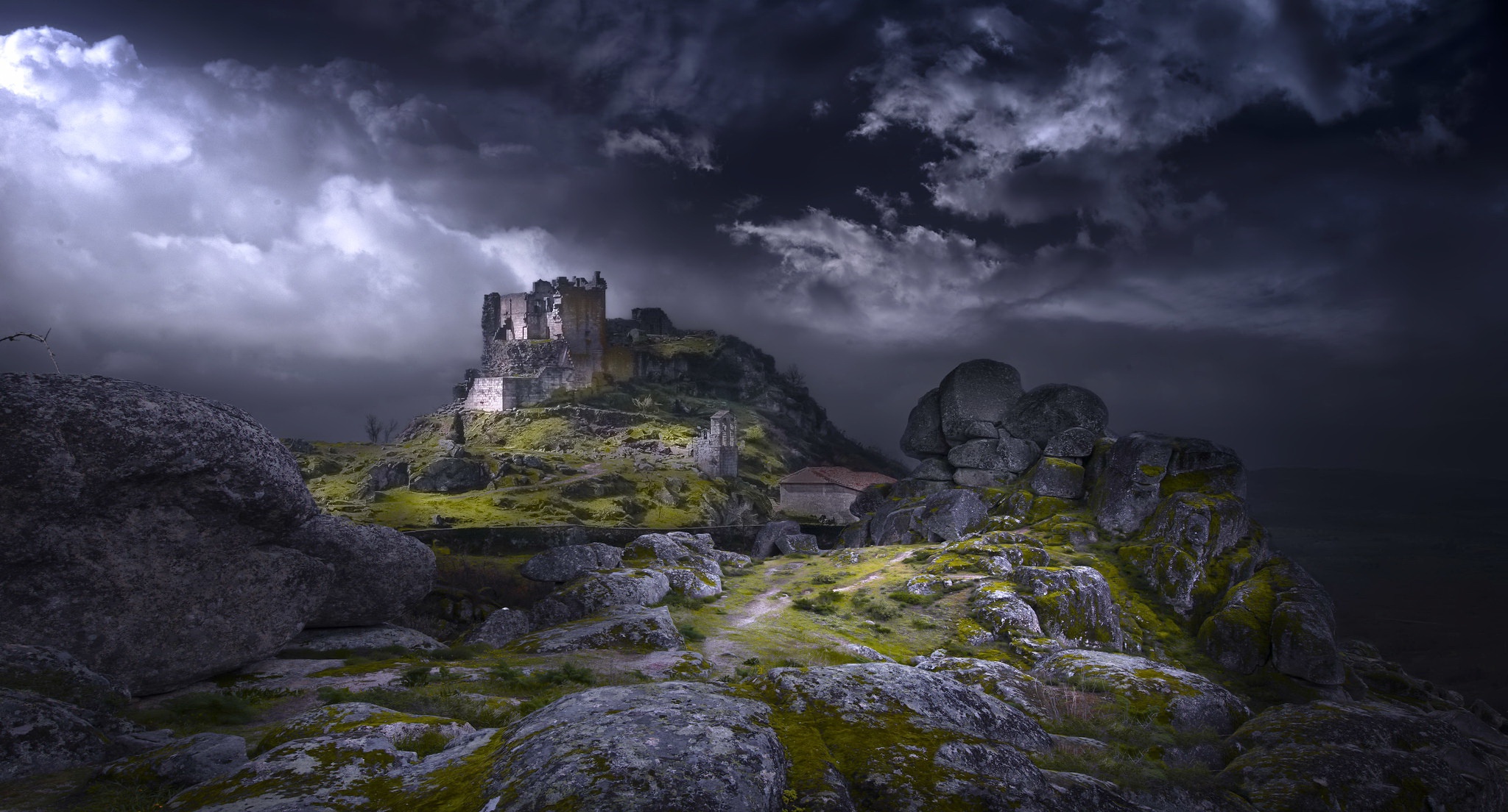 Wallpaper Castle, Stone, Medieval