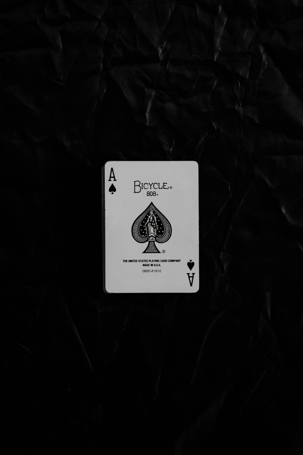 Ace of spade playing card photo