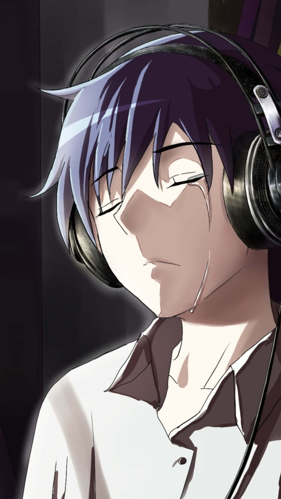 Download Sad Crying Anime Guy Listening