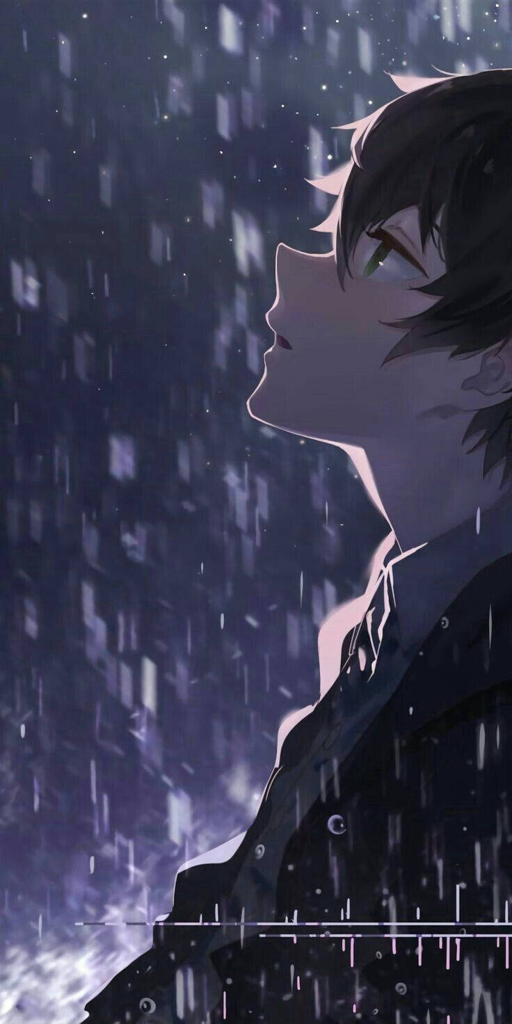 Anime Boy Sad Aesthetic HD Wallpaper