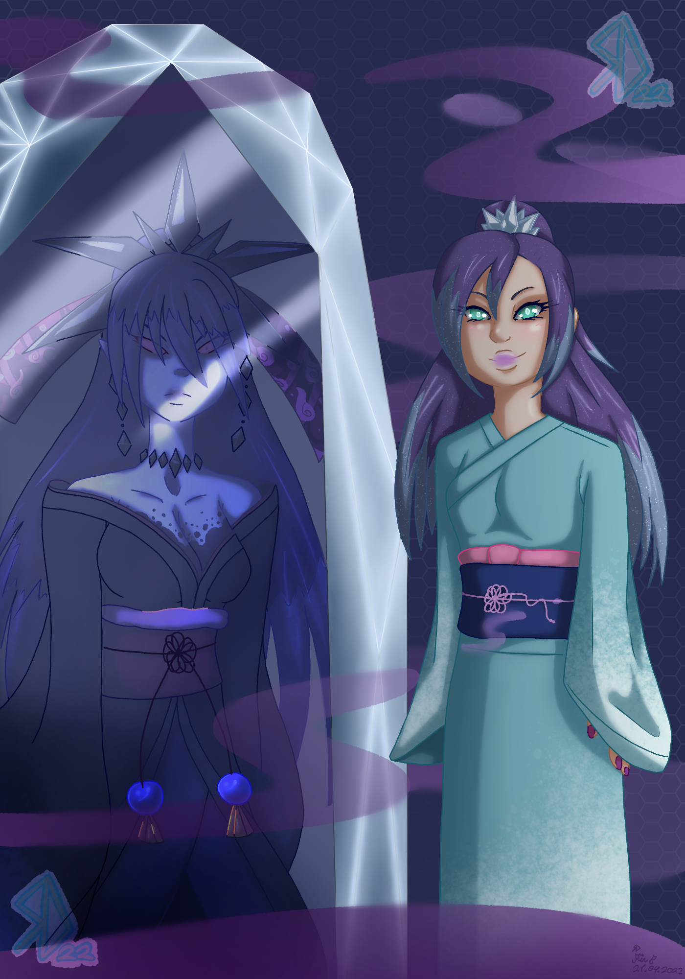 OC Lightside Blizzaria and Shadowside