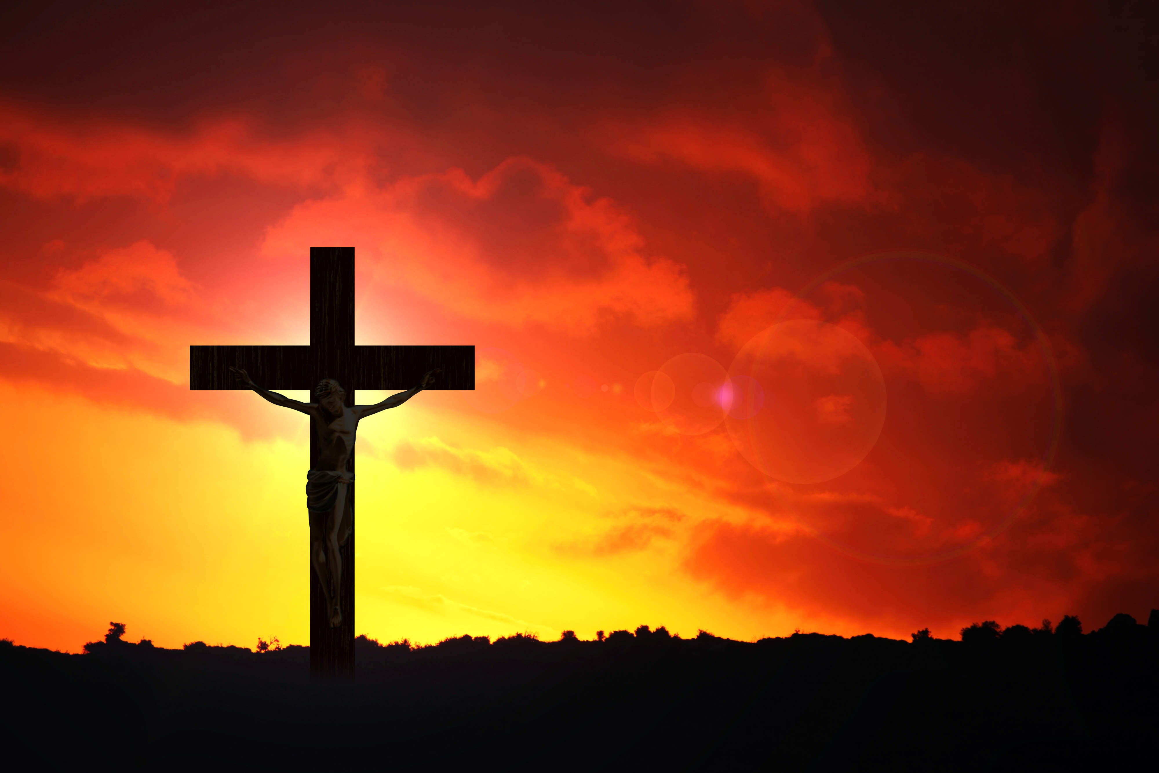 Jesus Christ, religion, silhouette