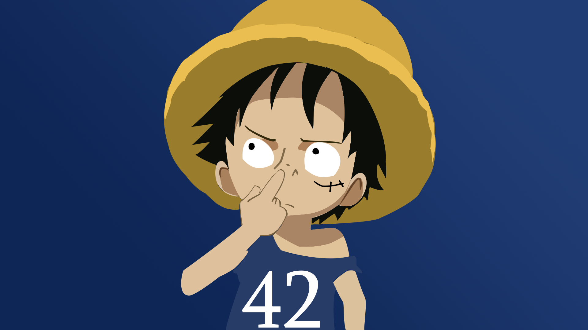 Kid Luffy Wallpaper by: vctr42