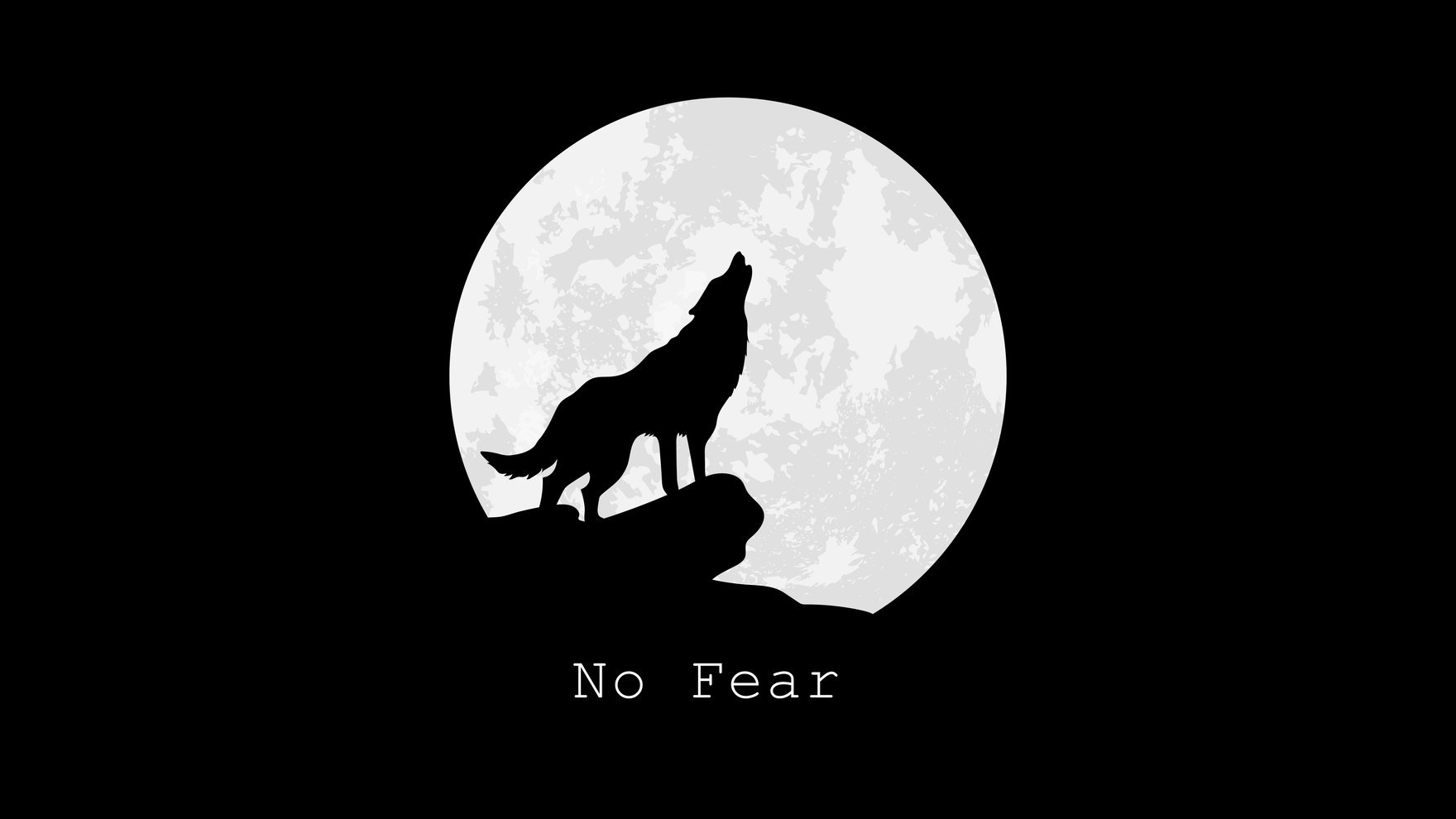 Dark Wolf Wallpaper in Illustrator, SVG