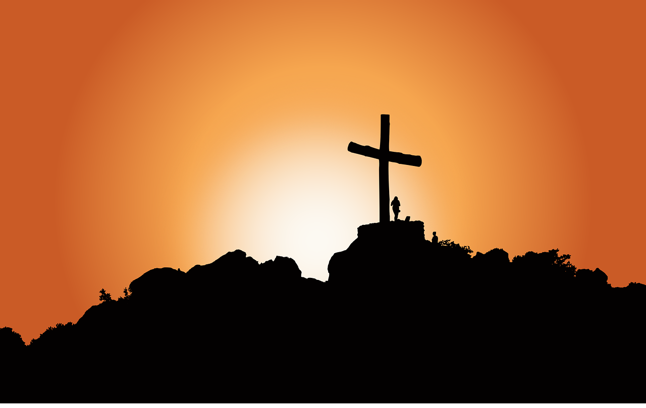 Cross, Sunset, Sunrise. Royalty