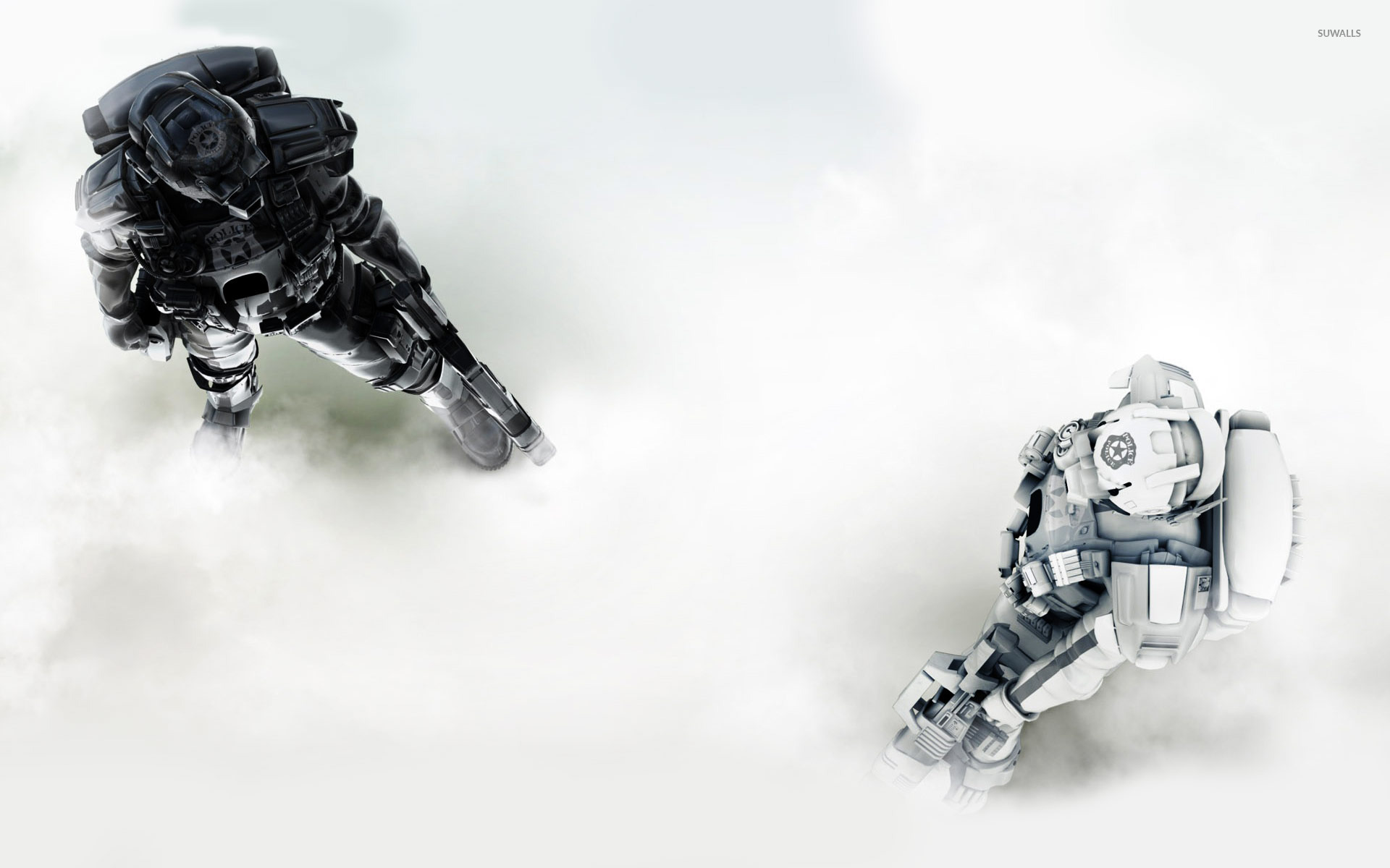 Police robots wallpaper Art