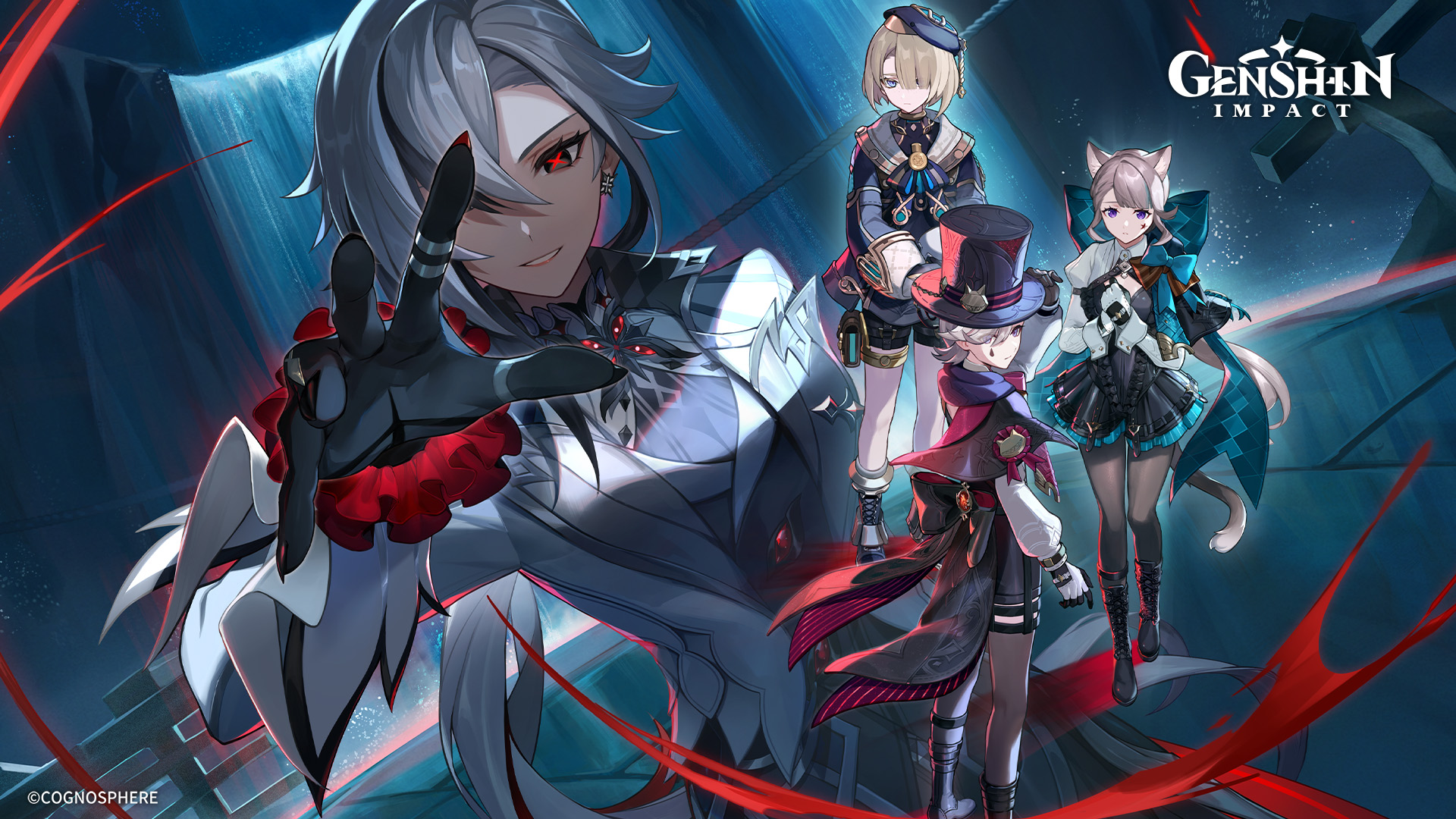 Crimson Night Fades wallpaper series