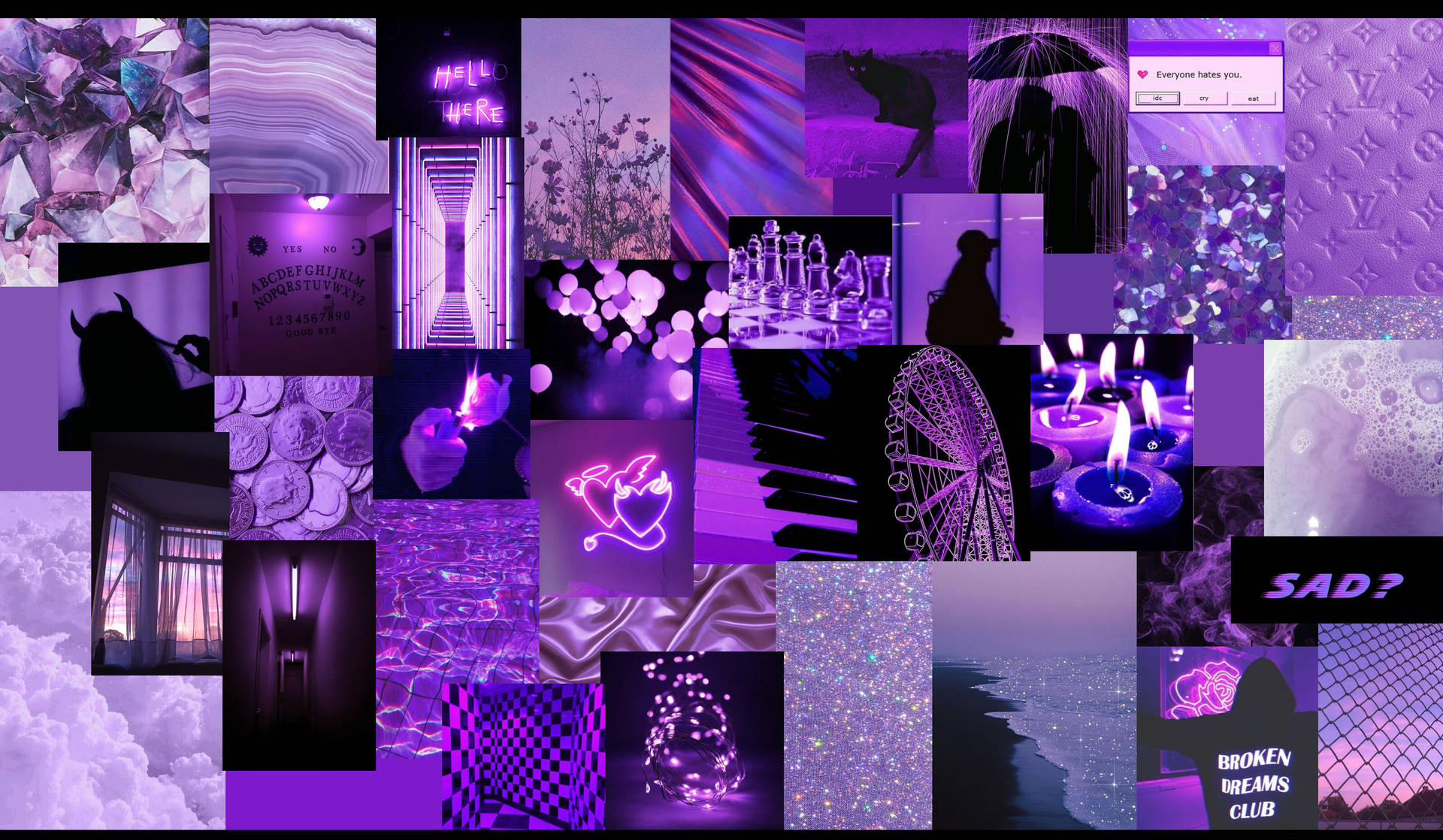 Dark Purple Aesthetic Wallpaper