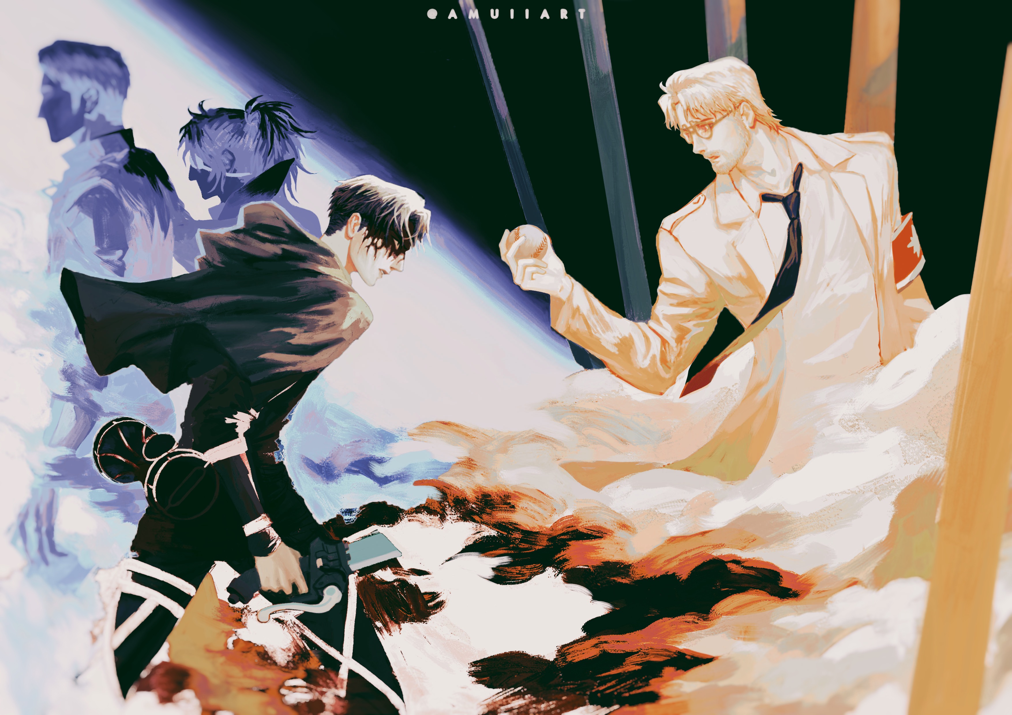 Zeke Yeager Levi Ackerman Hange