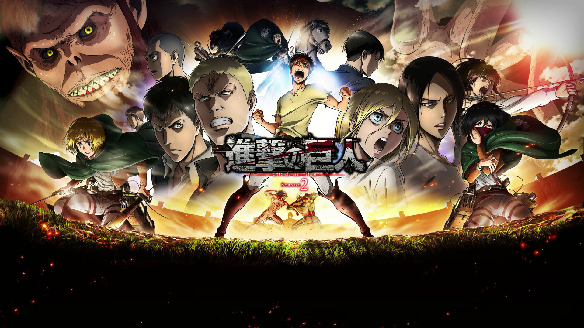Attack on Titan HD Wallpaper: Epic Battle of Titans