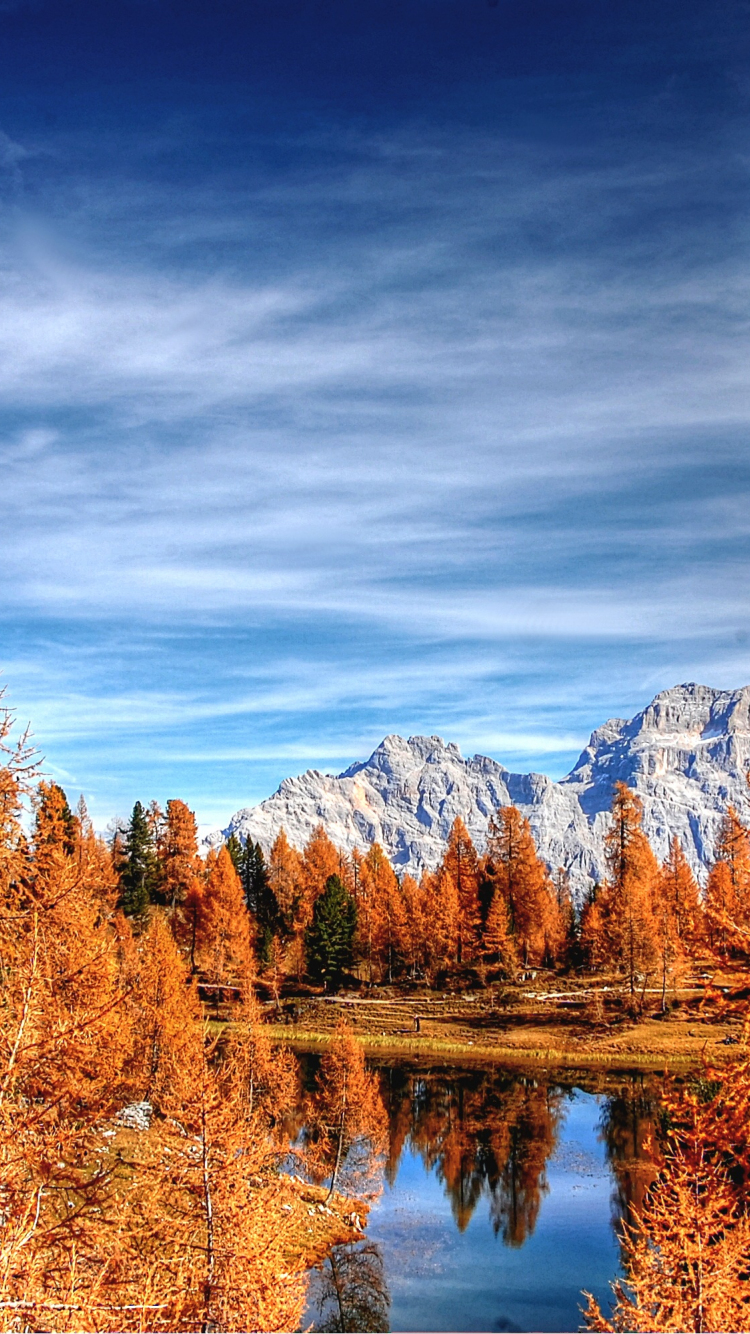 Download wallpaper 750x1334 dolomites