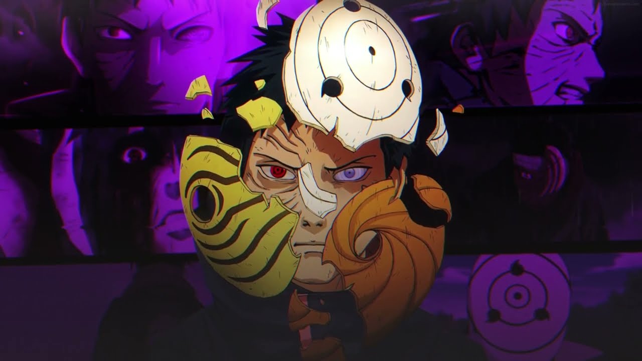 Cracked Mask Obito. Live Wallpaper