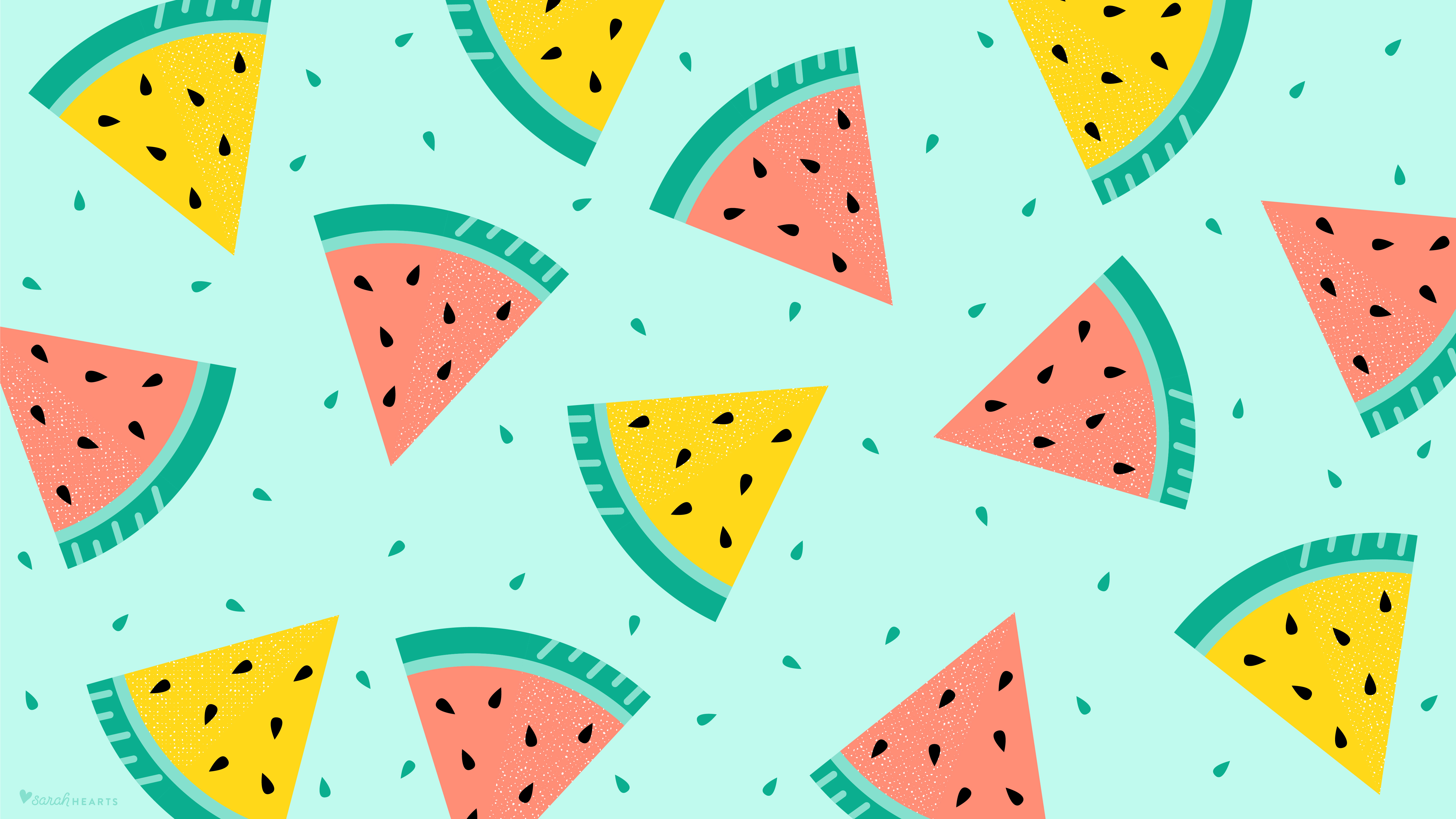 July 2018 Watermelon Calendar Wallpaper