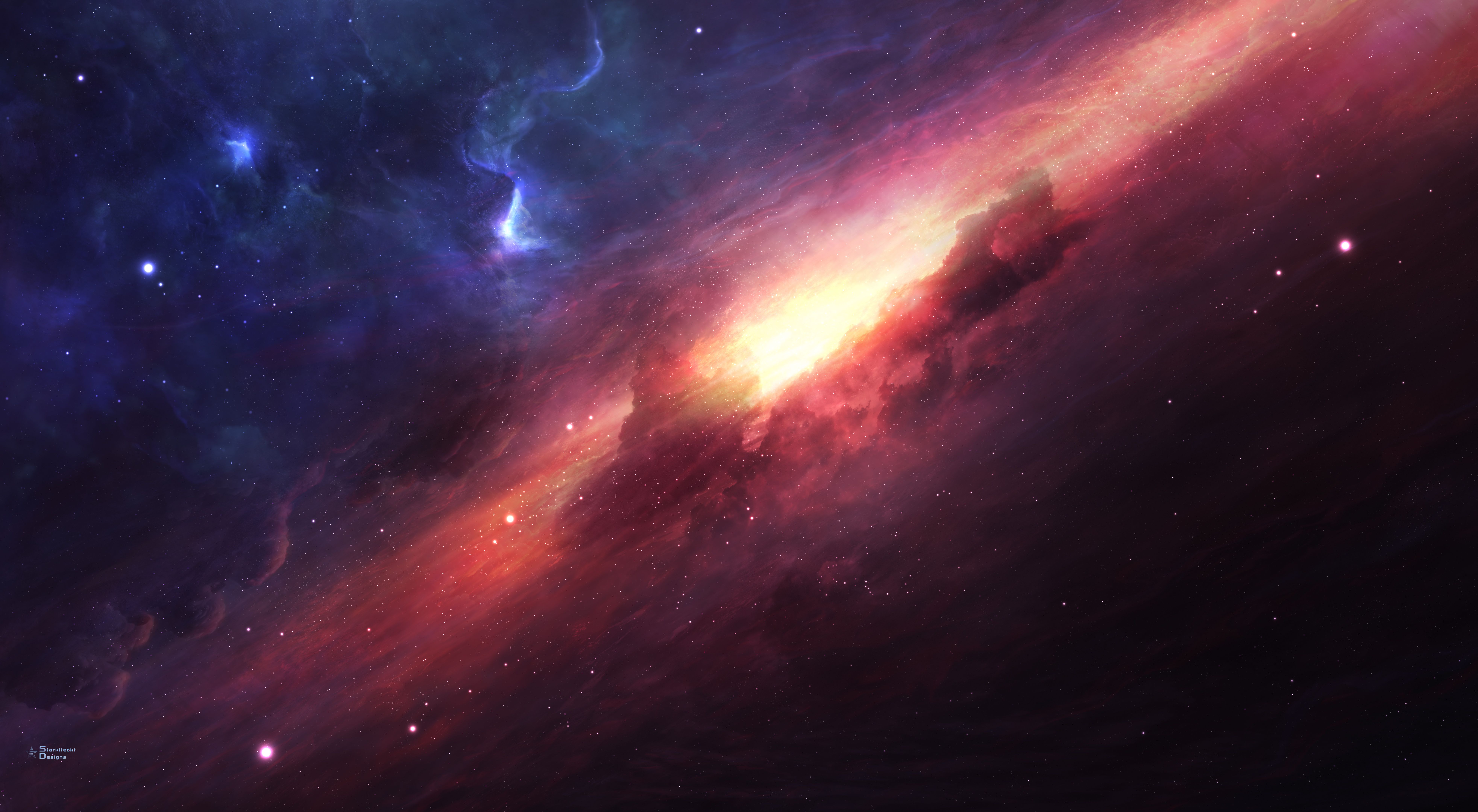 Milkyway Space 8k Wallpaper, HD Digital