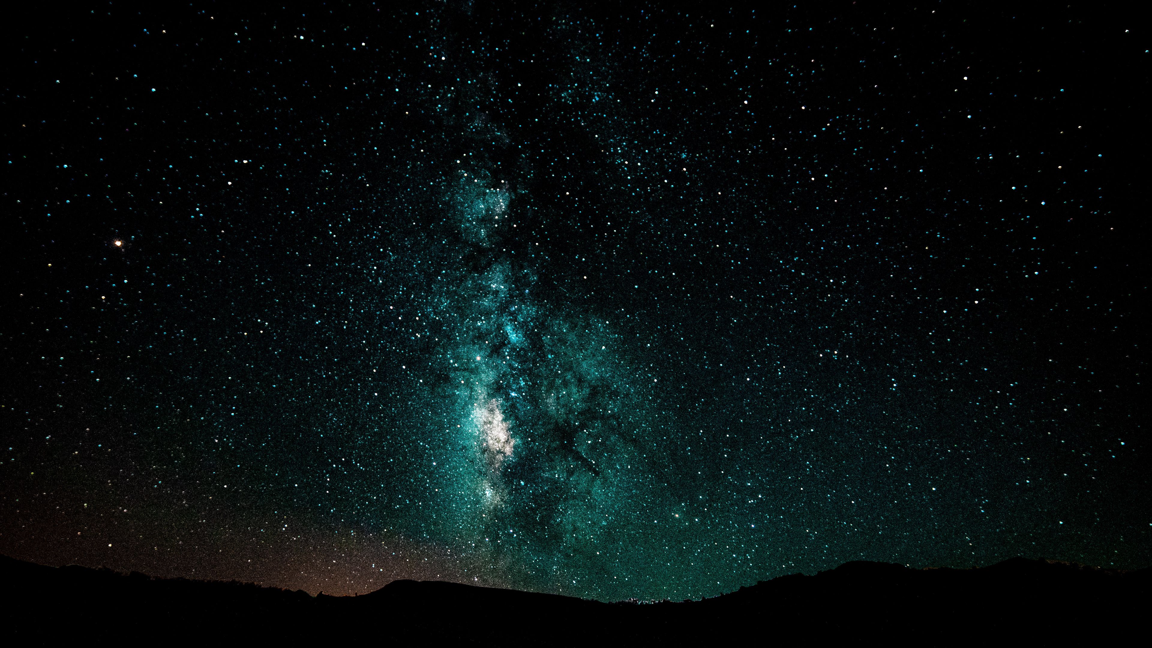 Download wallpaper 3840x2160 starry sky