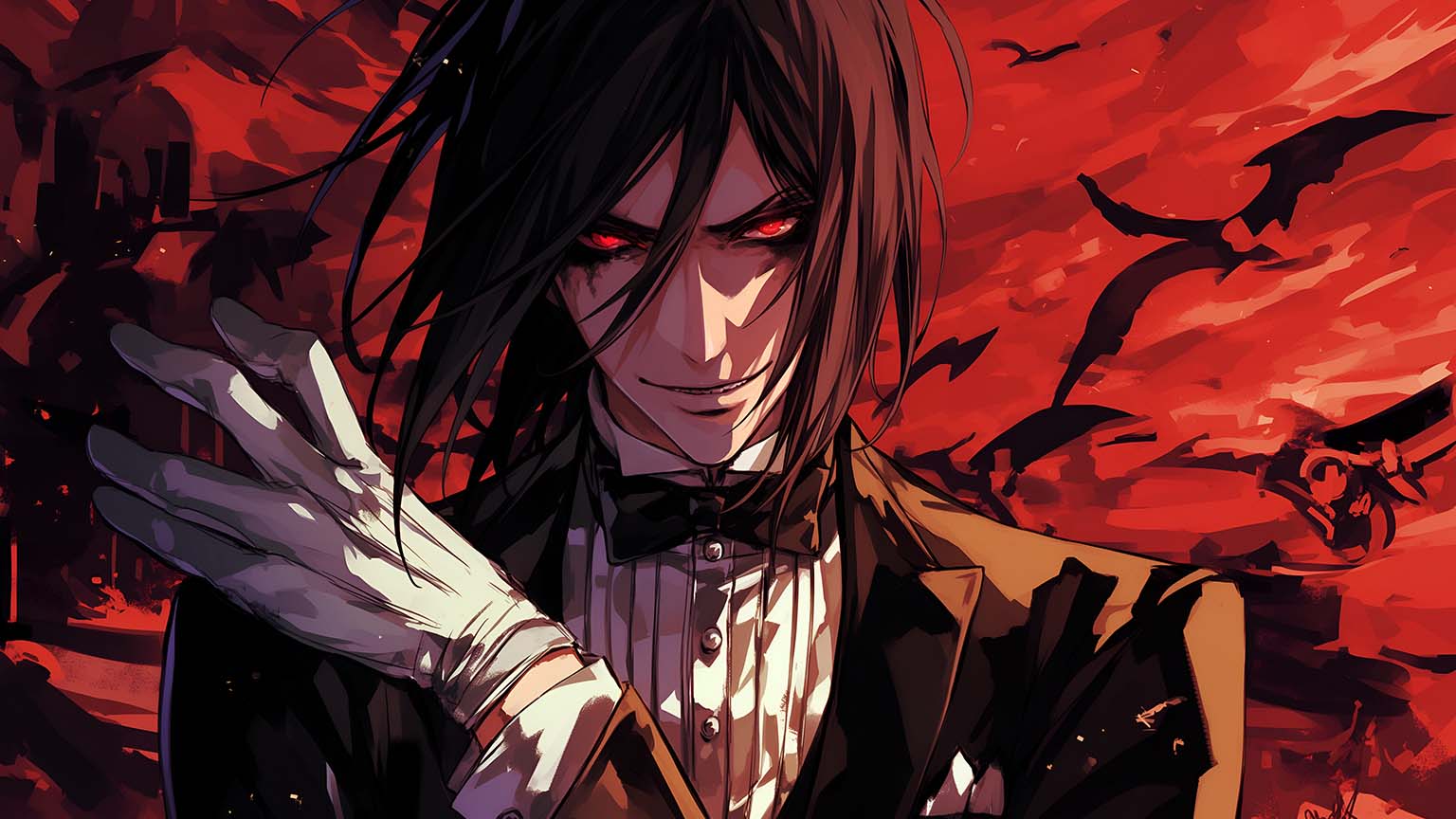 Black Butler Sebastian Anime Desktop