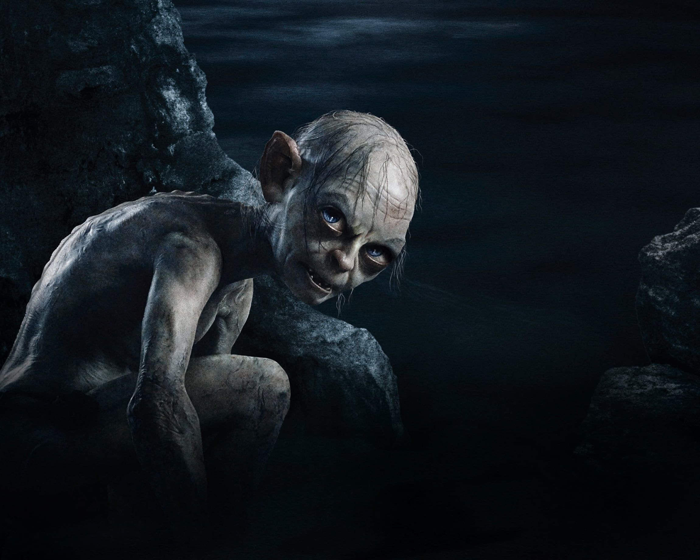 HD wallpaper: Gollum illustration, Dark