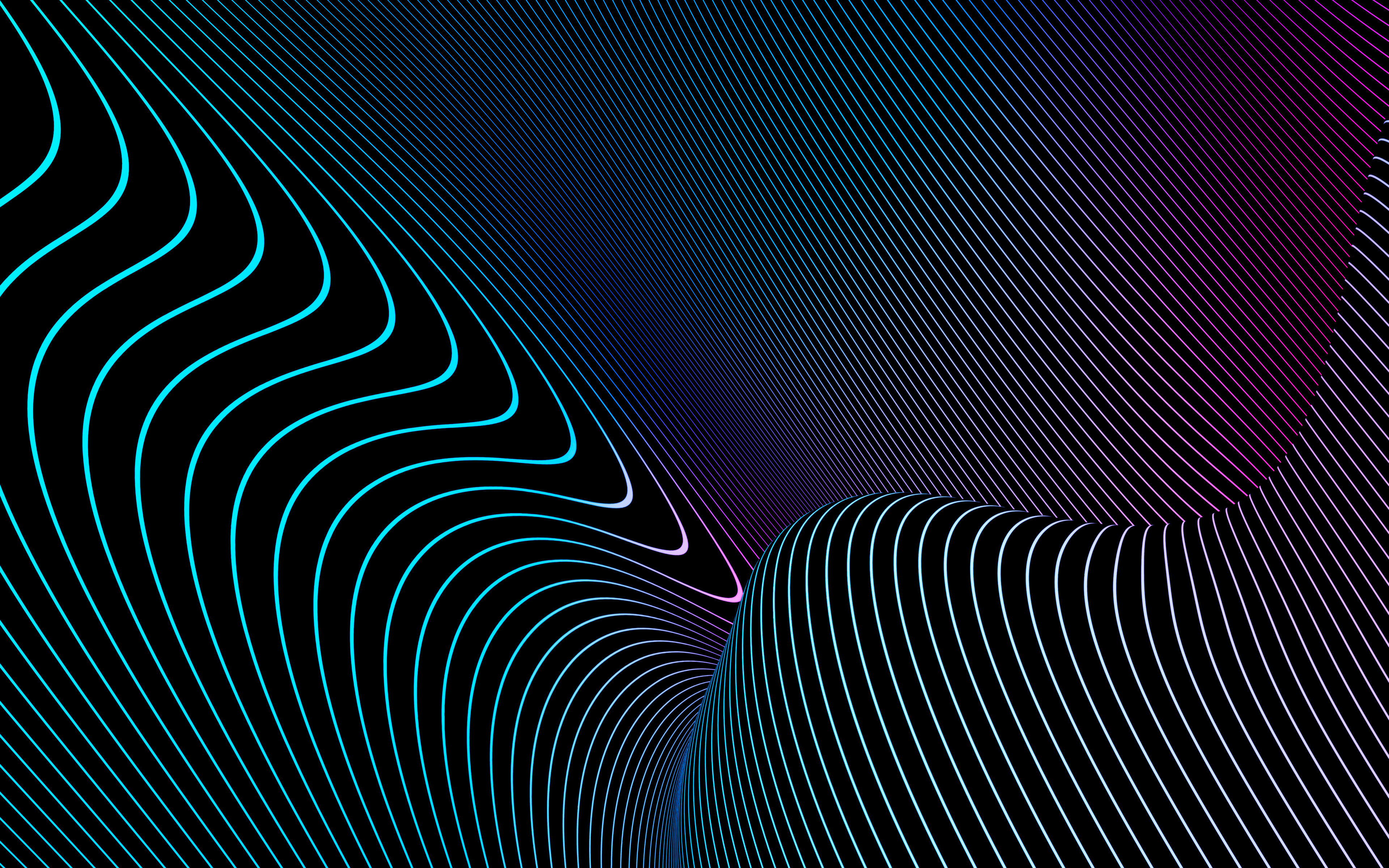 wallpaper 3840x2400 curves, lines