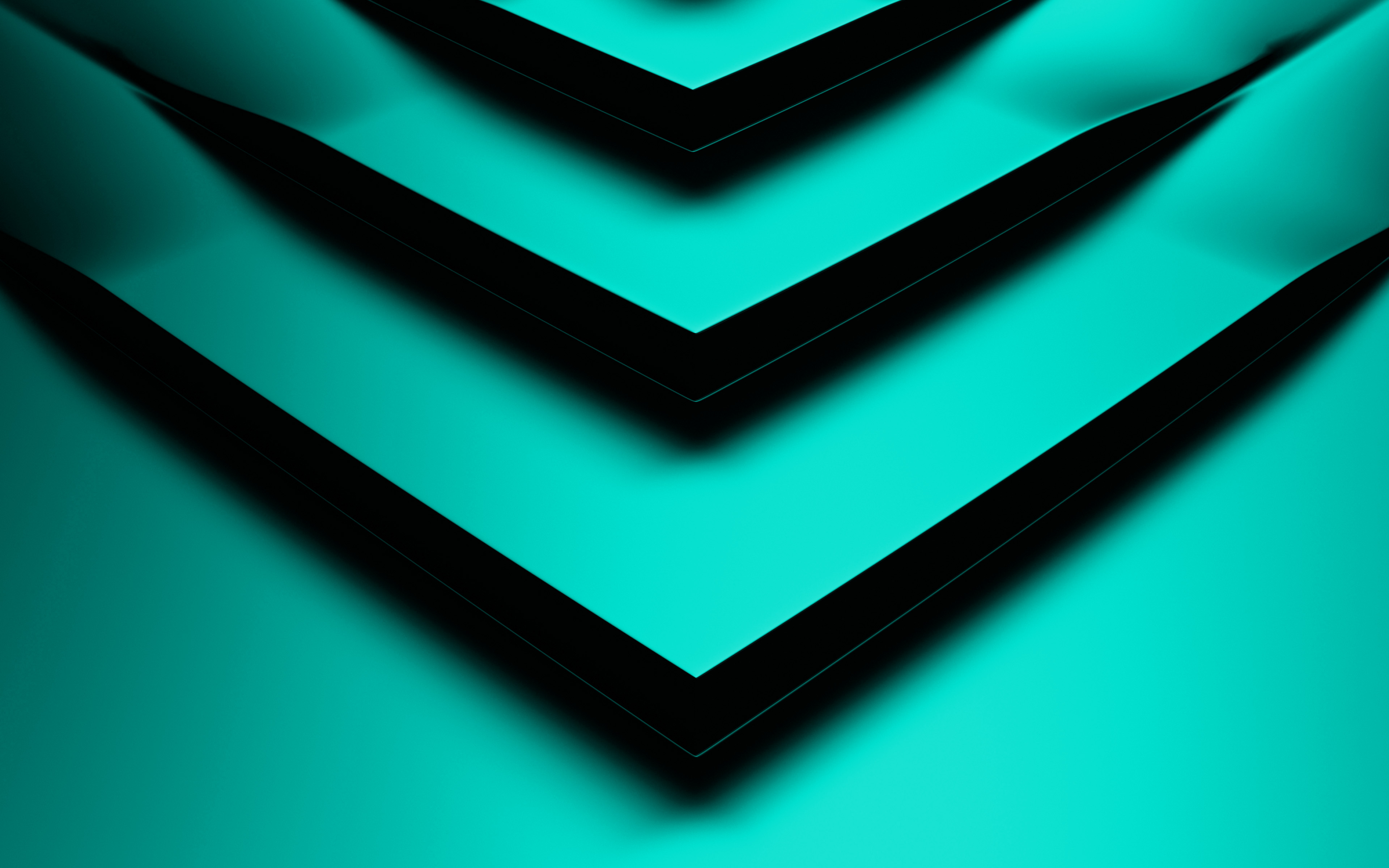 Download wallpaper turquoise 3D arrow