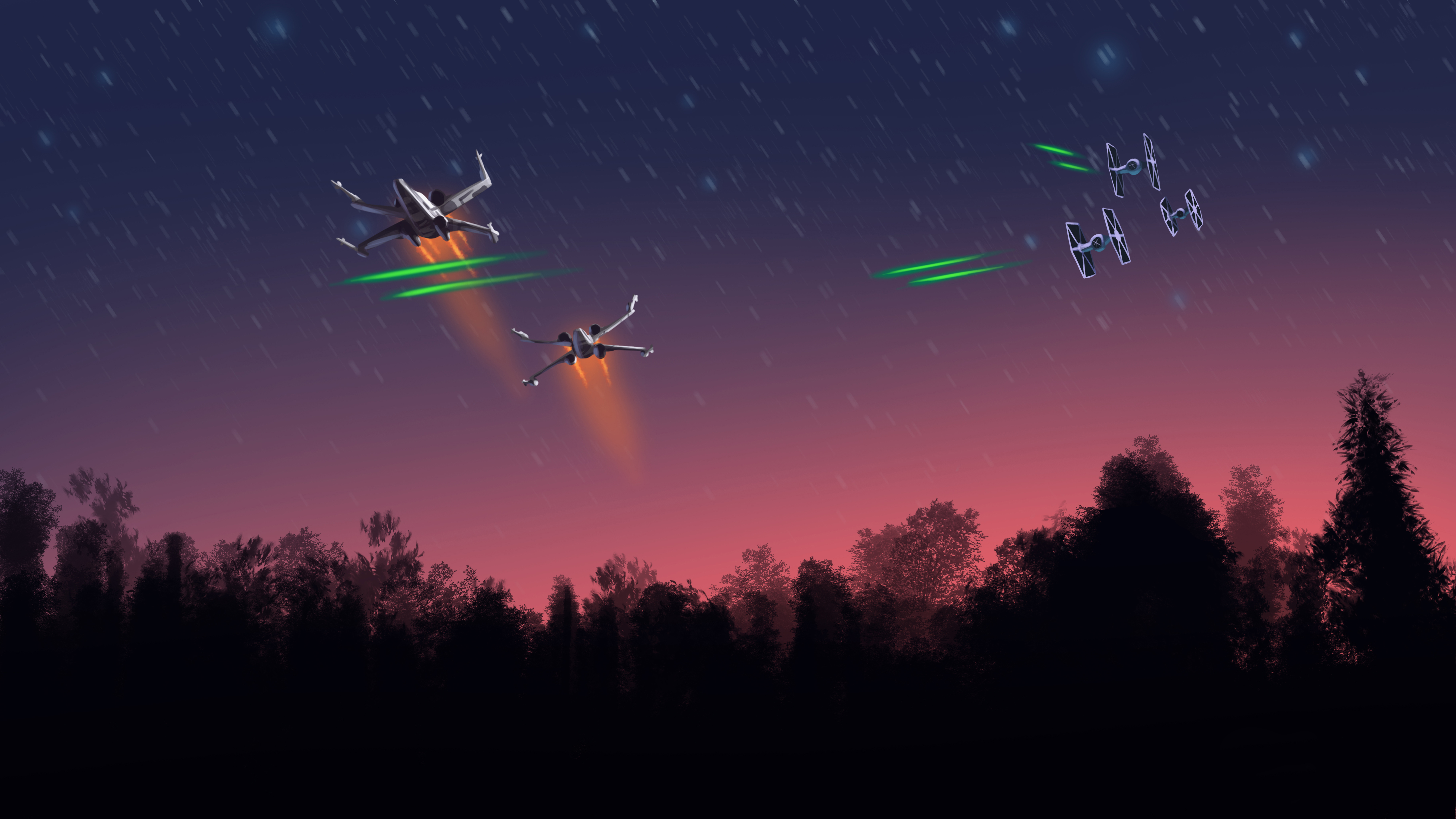 Wallpaper star wars, starfighter, ships